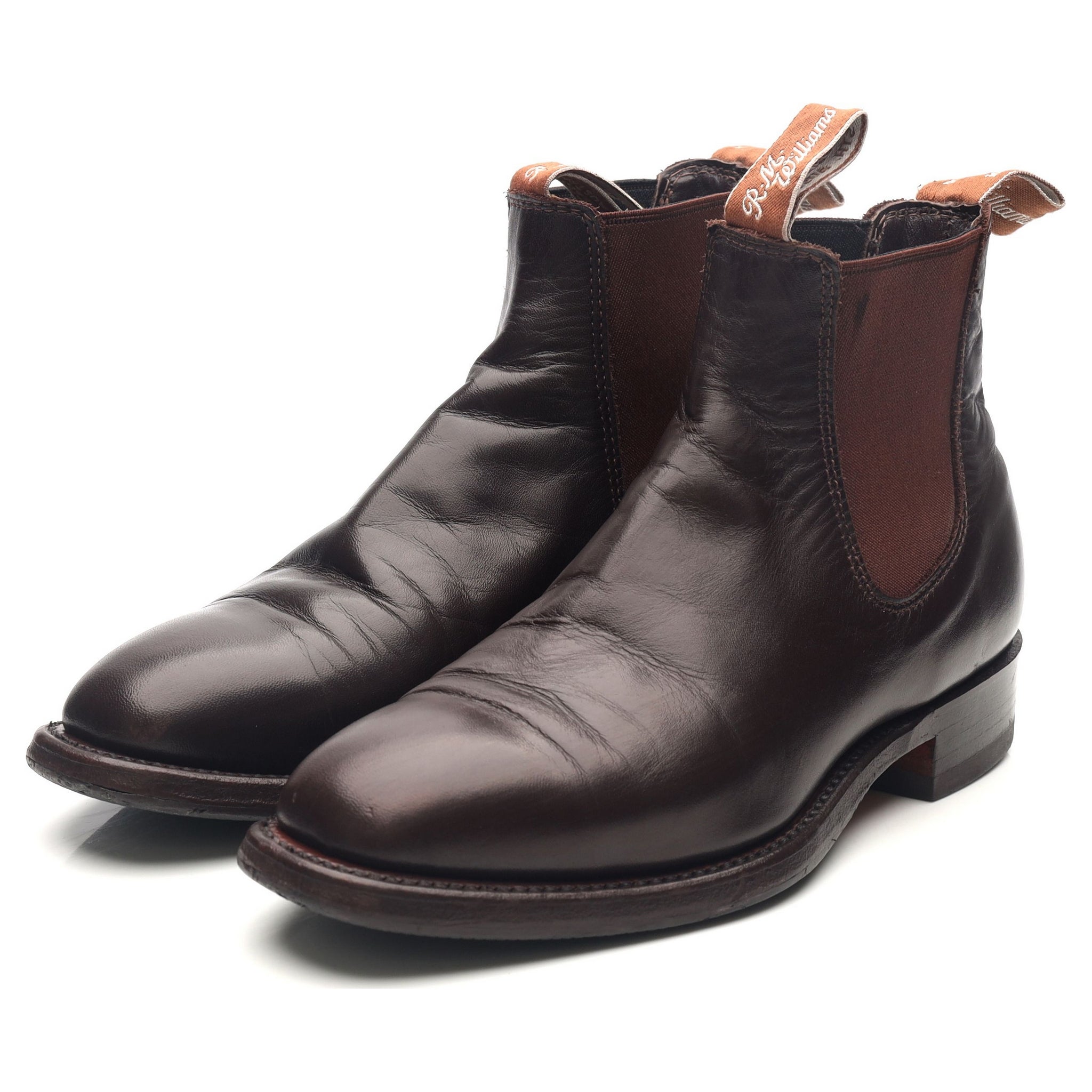 R.M. Williams Comfort Macquarie bottines chelsea marron 37 cuir
