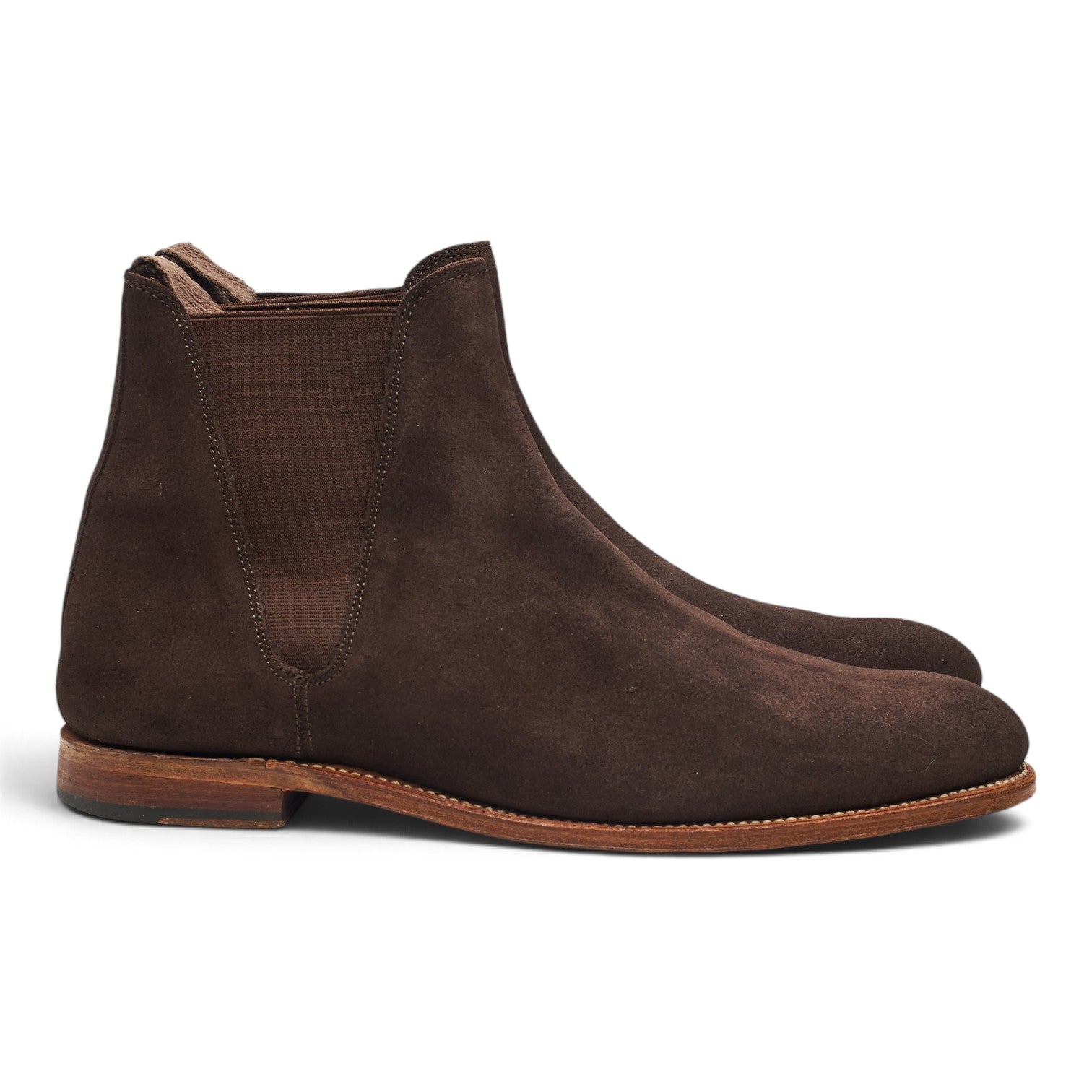 Grenson Nolan Chelsea Boots Suède Marron UK 10.5