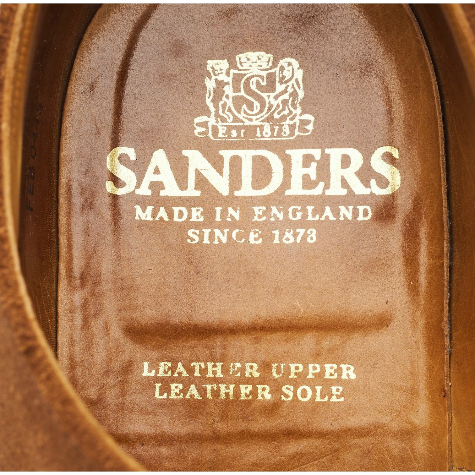 Sanders richelieu brogues suède sable pointure 9.5