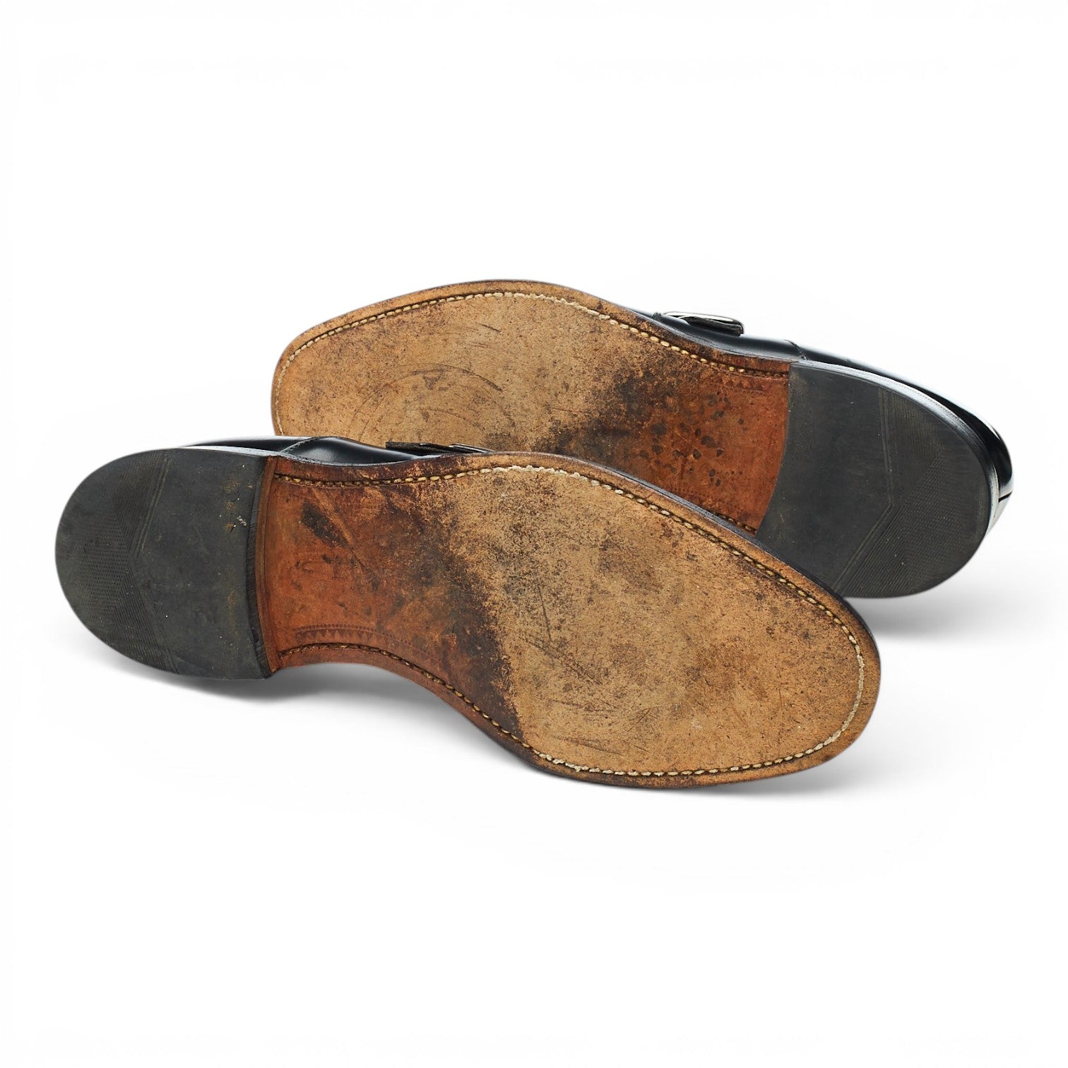 Loake Paisley Monk cuir noir pointure UK 7