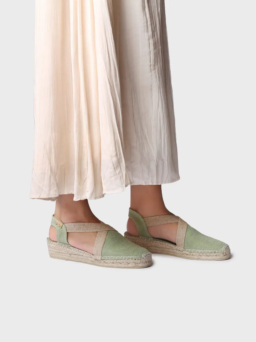 Toni Pons Verdi-V espadrilles plates toile vegan 4 cm