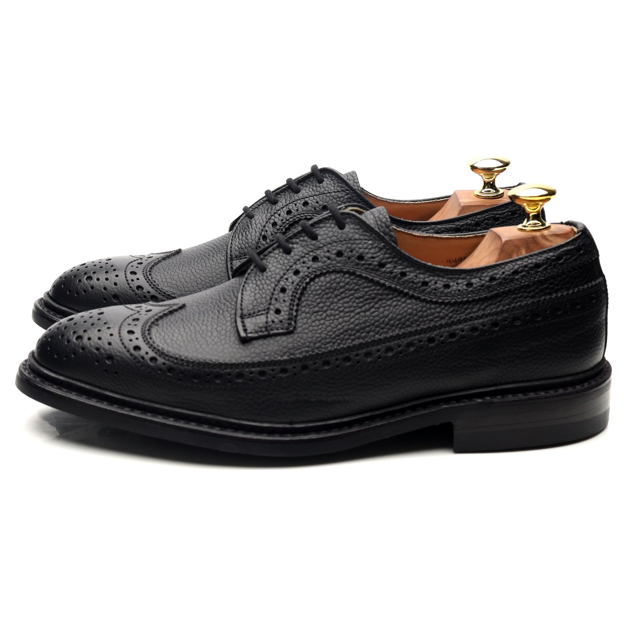 Tricker’s Fulton derby cuir noir pointure UK 7
