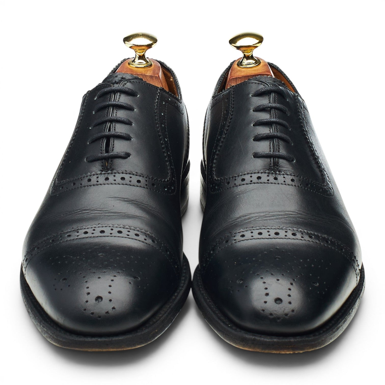 Barker richelieu brogues cuir noir UK 7.5