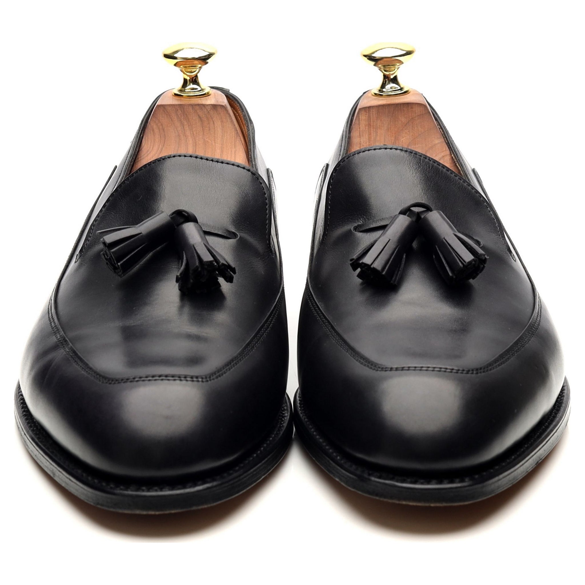 John Lobb Buckingham mocassins cuir noir pointure 7.5