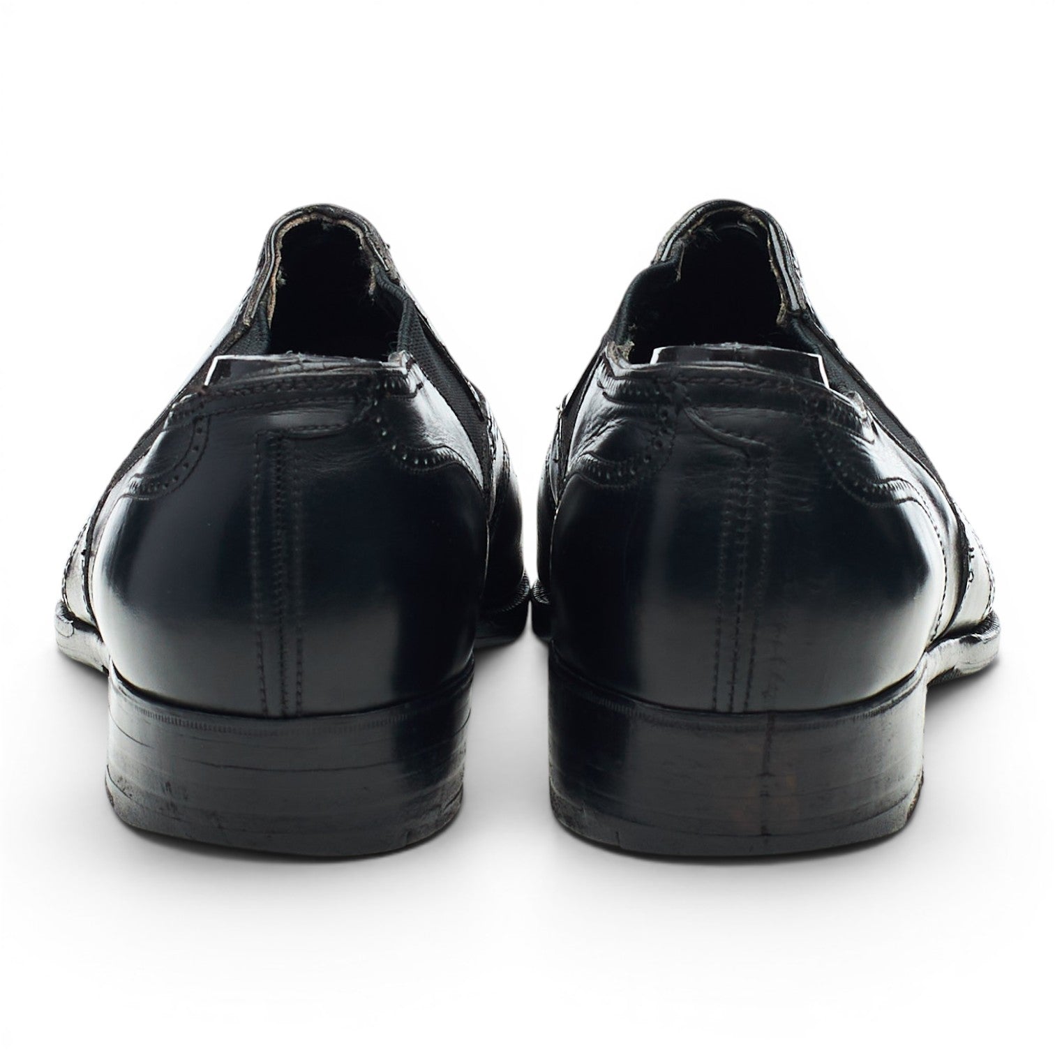 George Cleverley Lazyman mocassin cuir noir UK 6,5