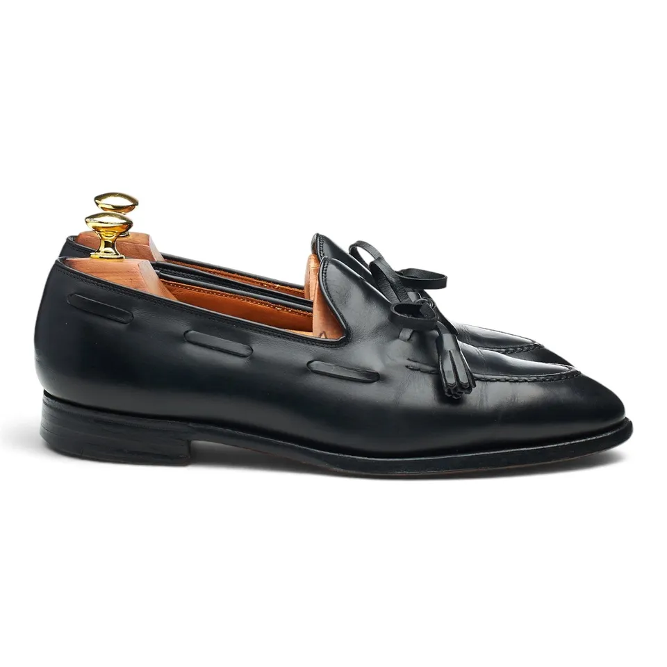 Ralph Lauren Davis mocassins cuir noir 7 UK