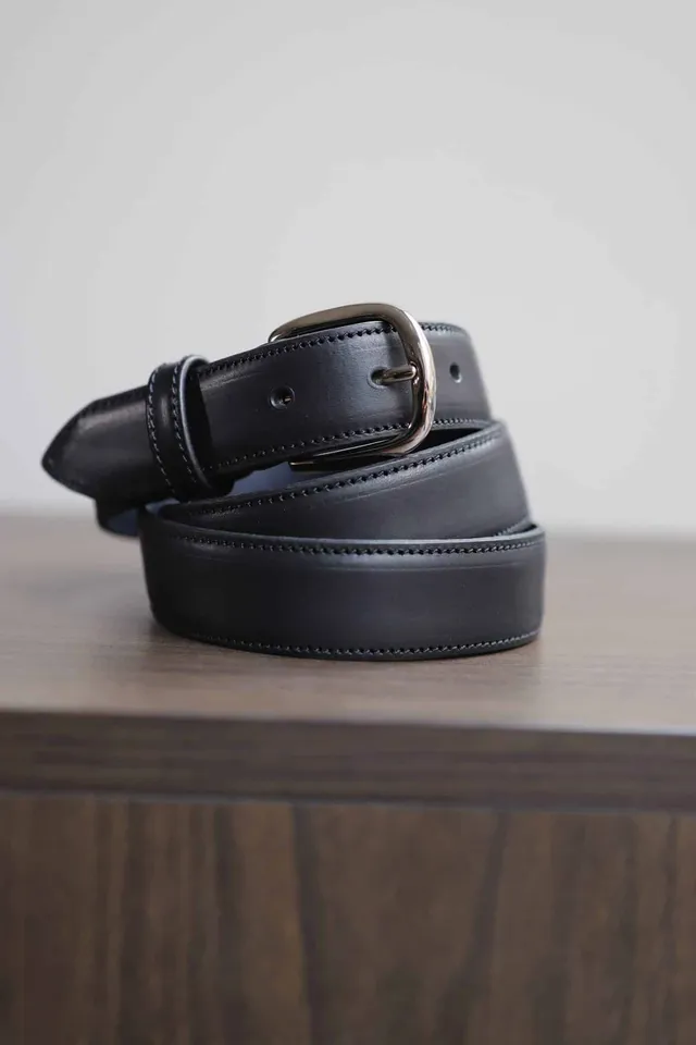 Malfroid Junot ceinture cuir 30 mm boucle laiton