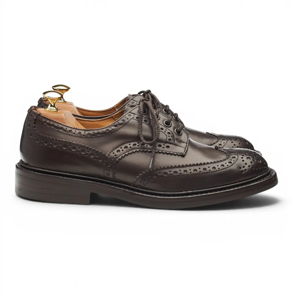 Tricker's Bourton derby marron foncé cuir pointure UK 6,5
