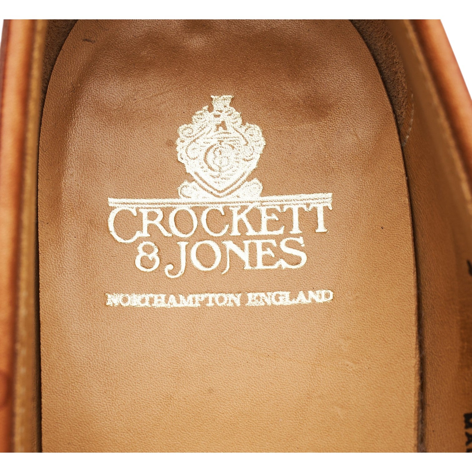 Crockett & Jones Naseby mocassins femme cuir camel pointure 5,5