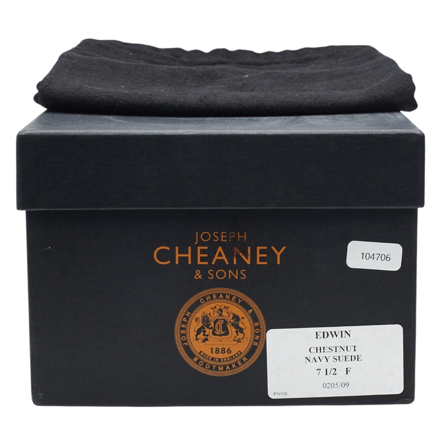 Cheaney Edwin richelieu cuir camel daim marine 7,5