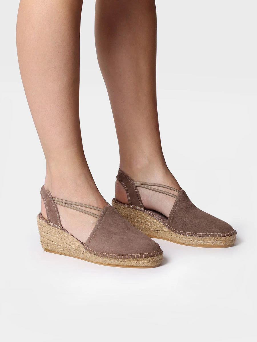 Toni Pons Tremp espadrille femme suède talon 6 cm