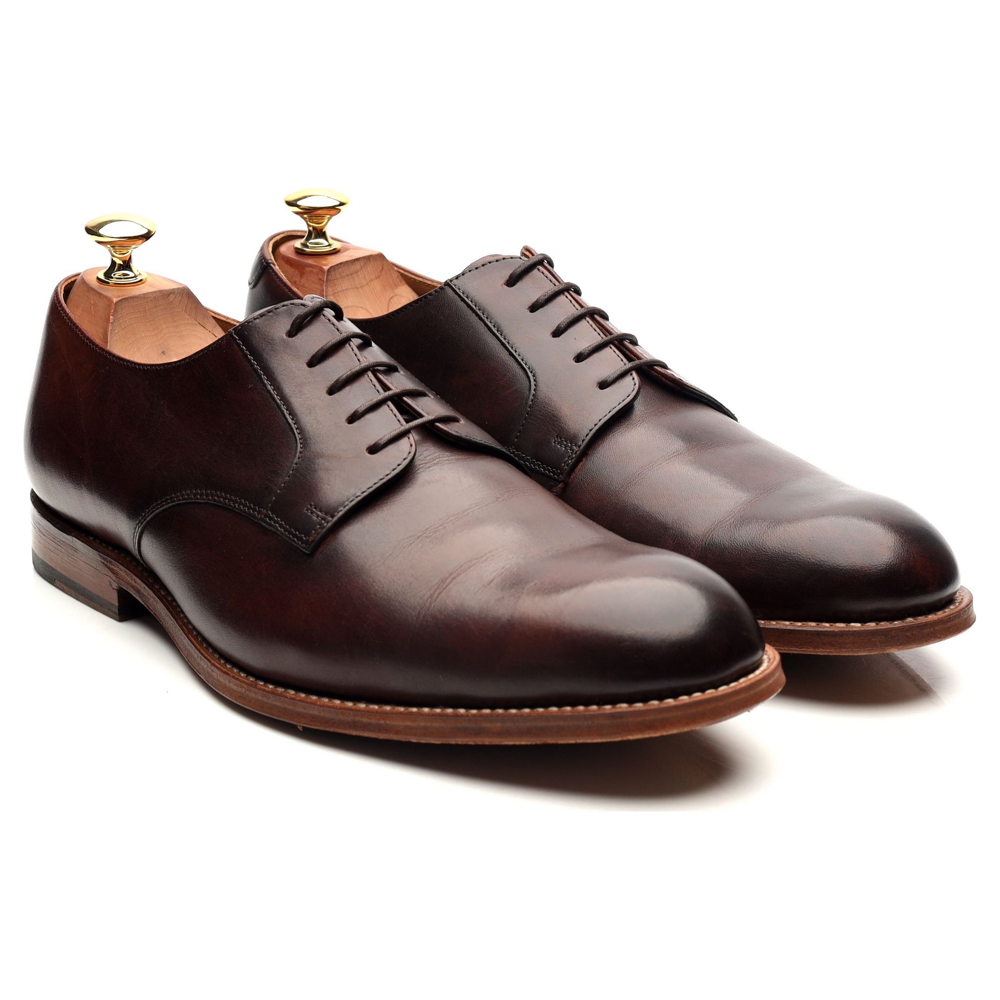 Grenson Liam derby cuir marron foncé UK 9