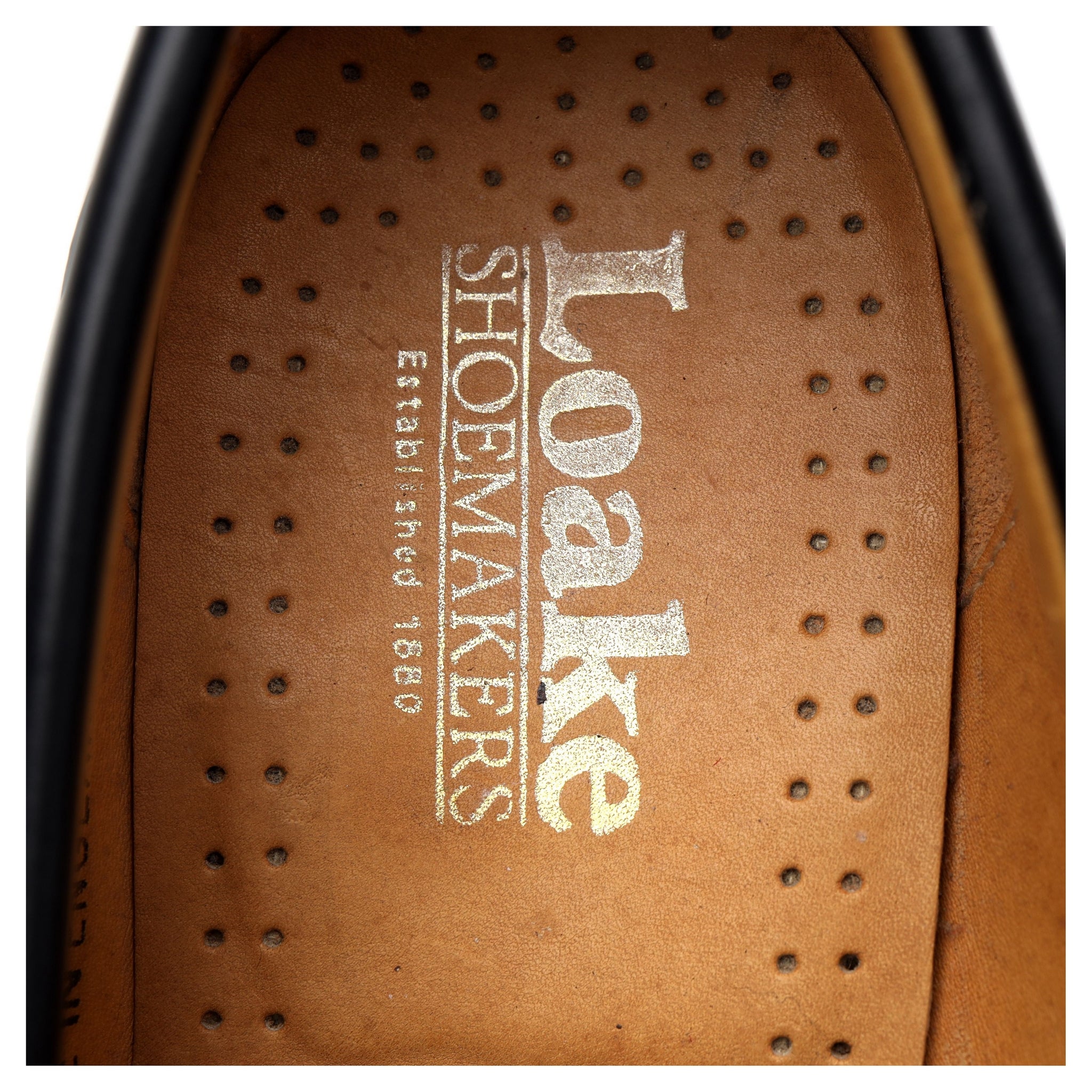 Loake 759B mocassin noir pointure UK 8 cuir