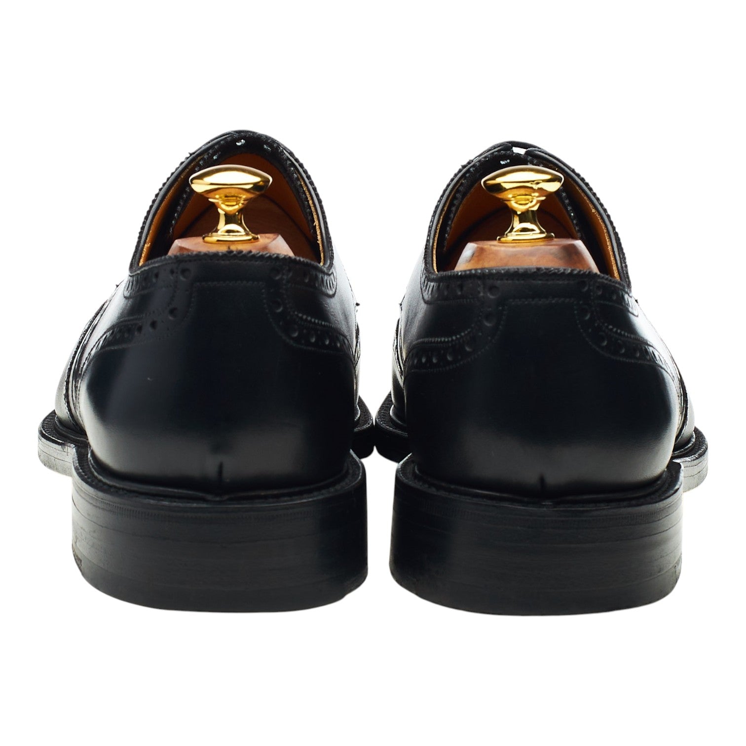 Grenson derbies cuir noir brogues pointure 10.5 UK
