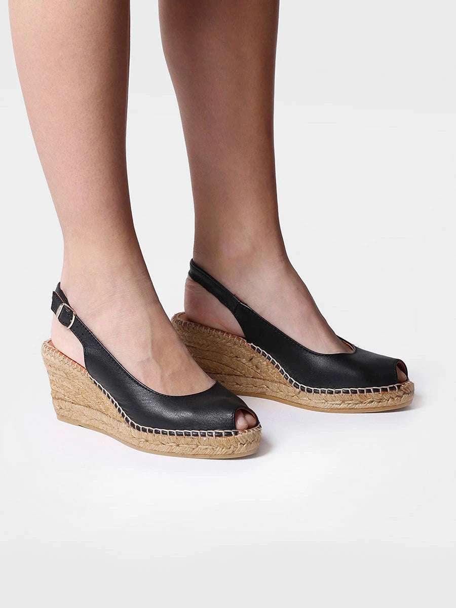 Toni Pons Croacia espadrille compensée bout ouvert