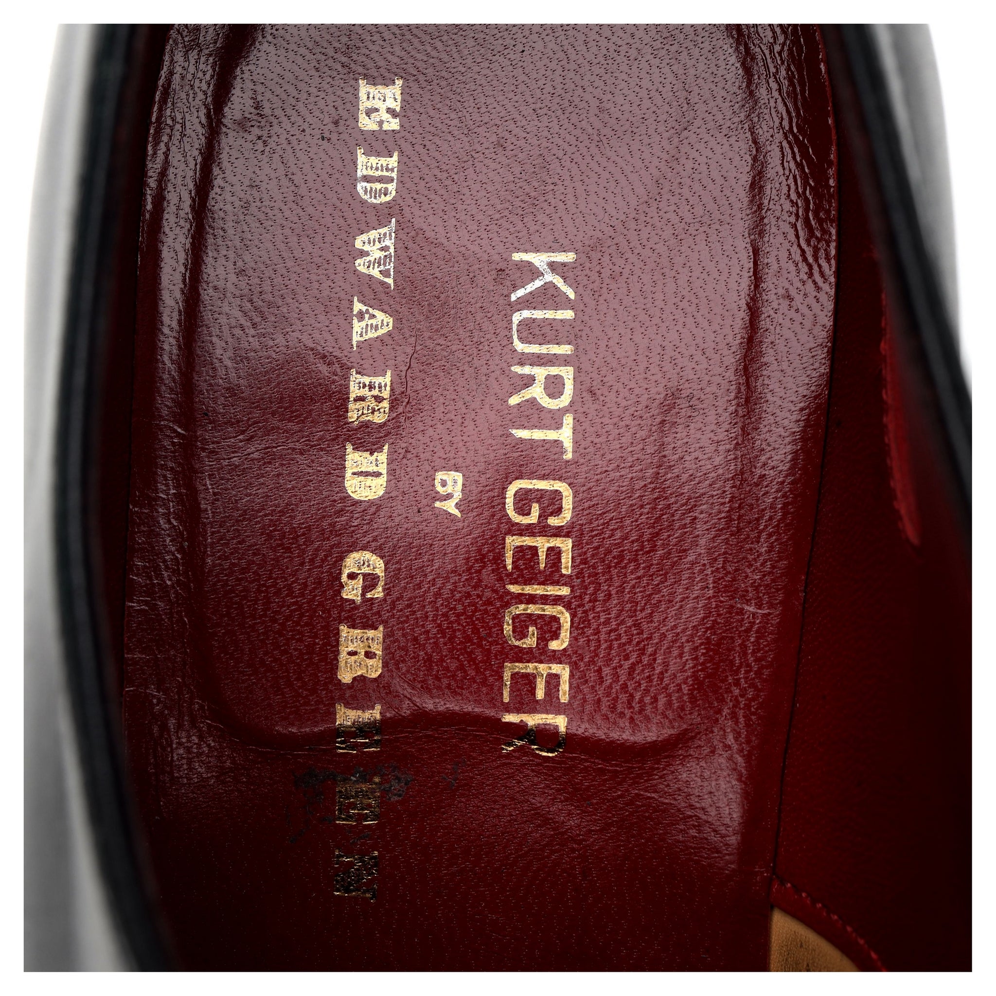 Kurt Geiger Chelsea oxford cuir vert pointure UK 10