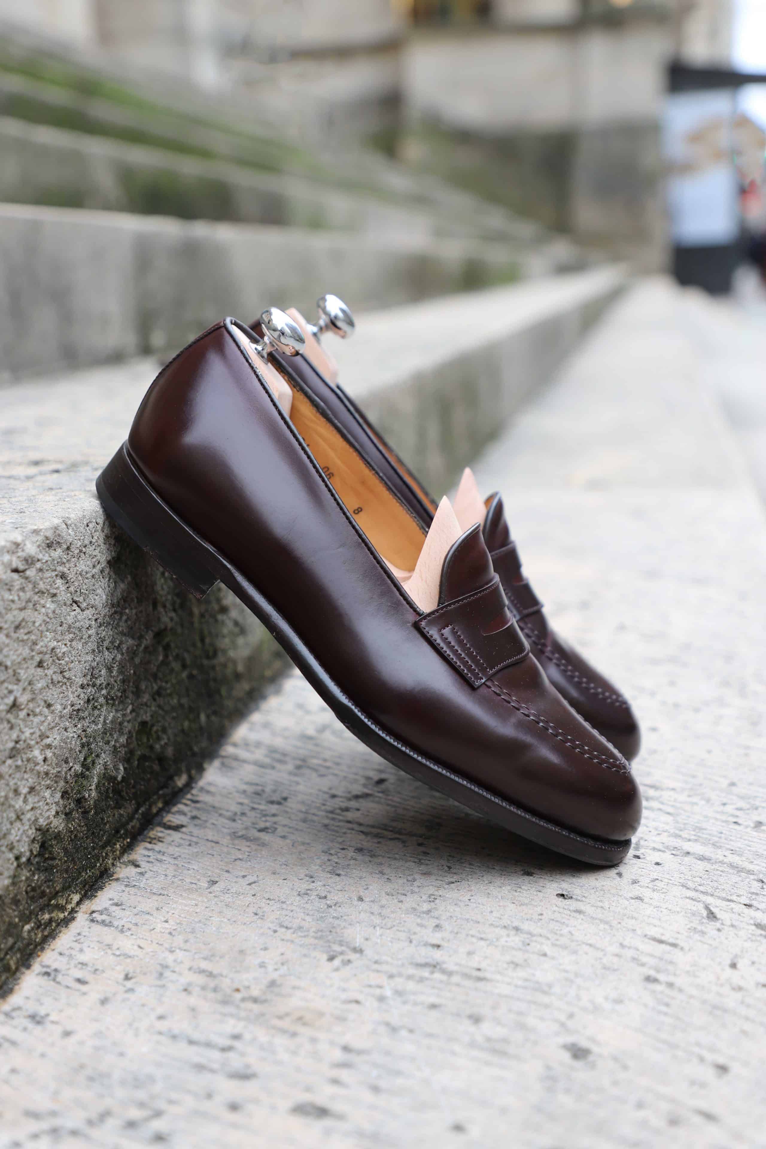 Malfroid Reserve Newport mocassins cordovan cuir