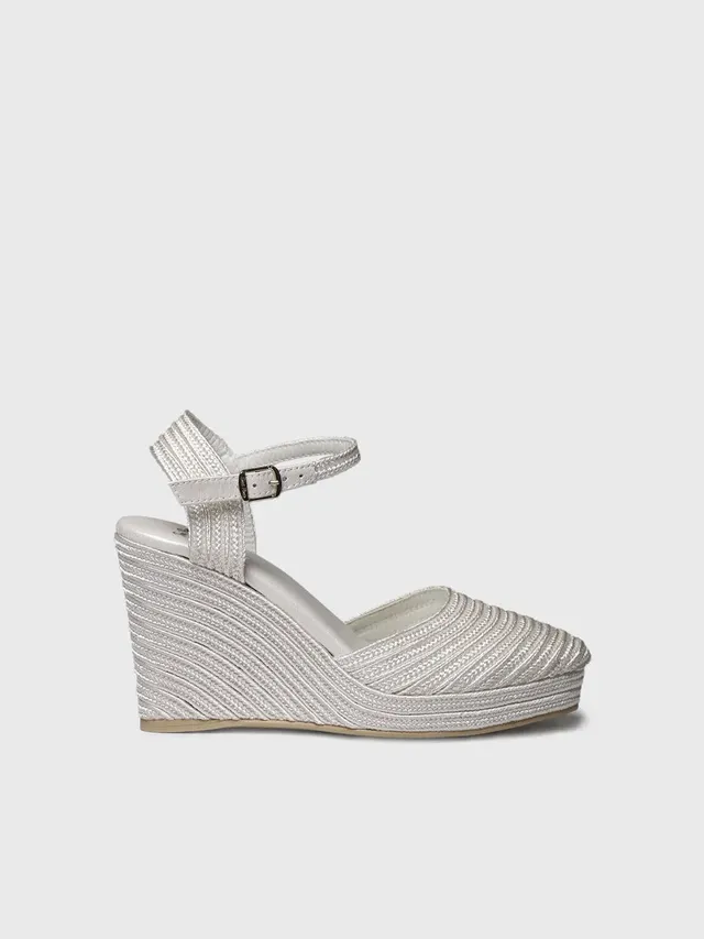 Toni Pons Adeline espadrille compensée satin