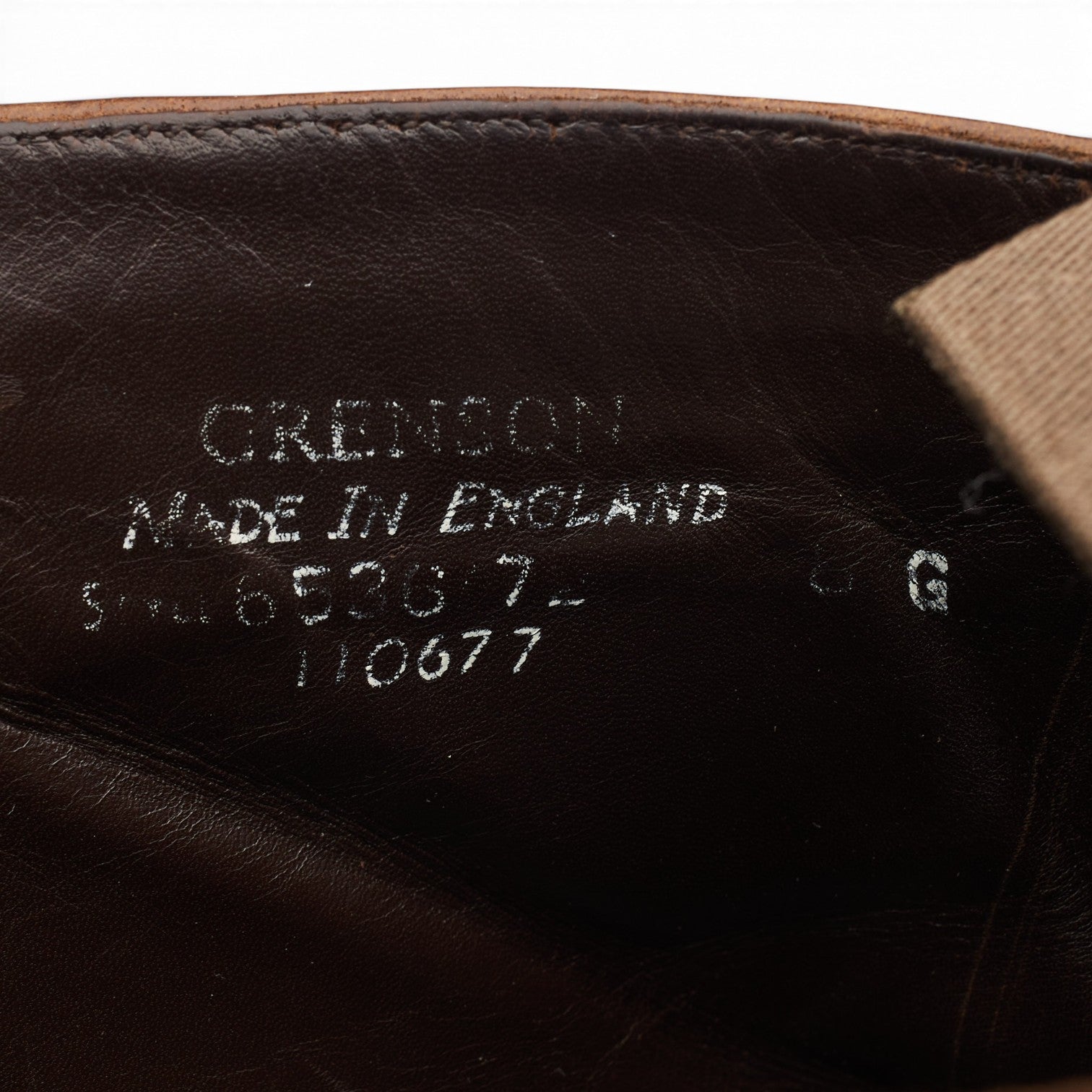 Grenson bottines brogues cuir marron foncé UK 8