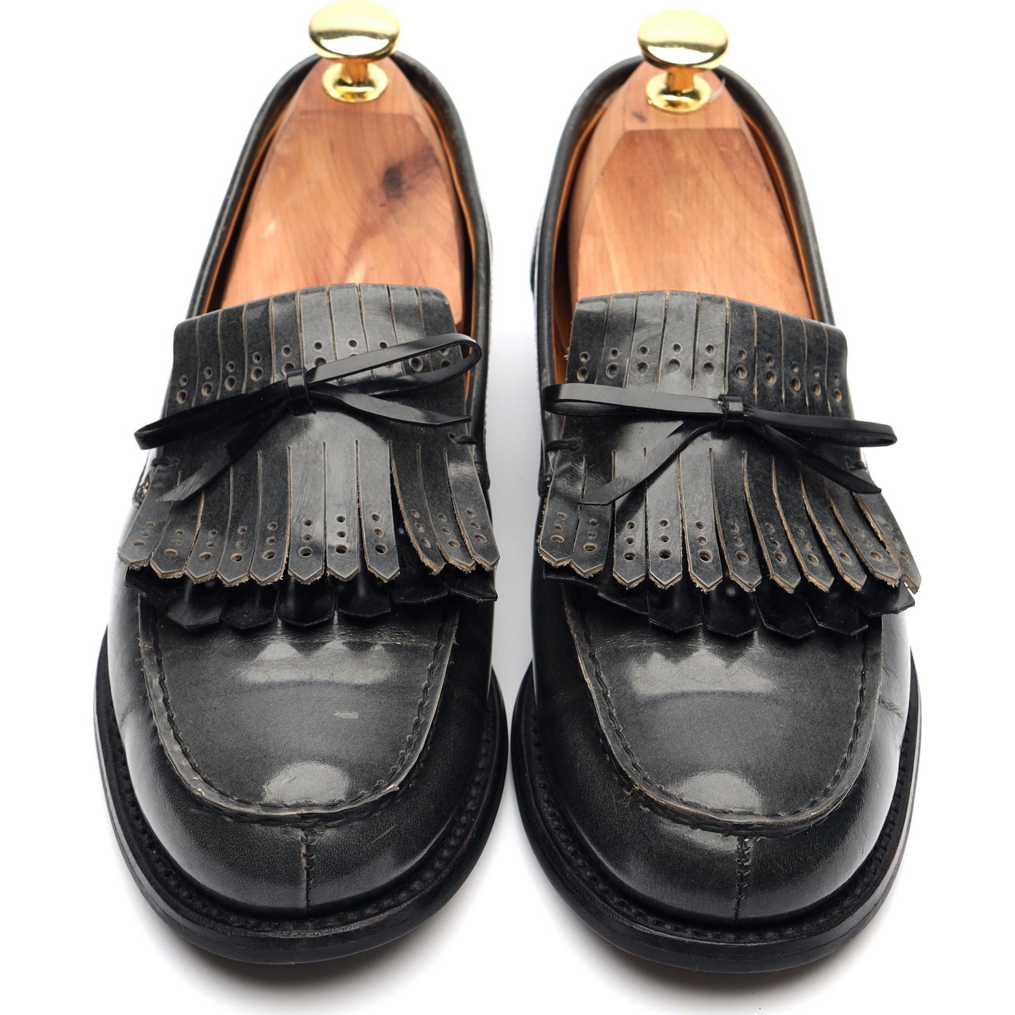 Church's Gracie mocassins cuir gris à franges 36,5