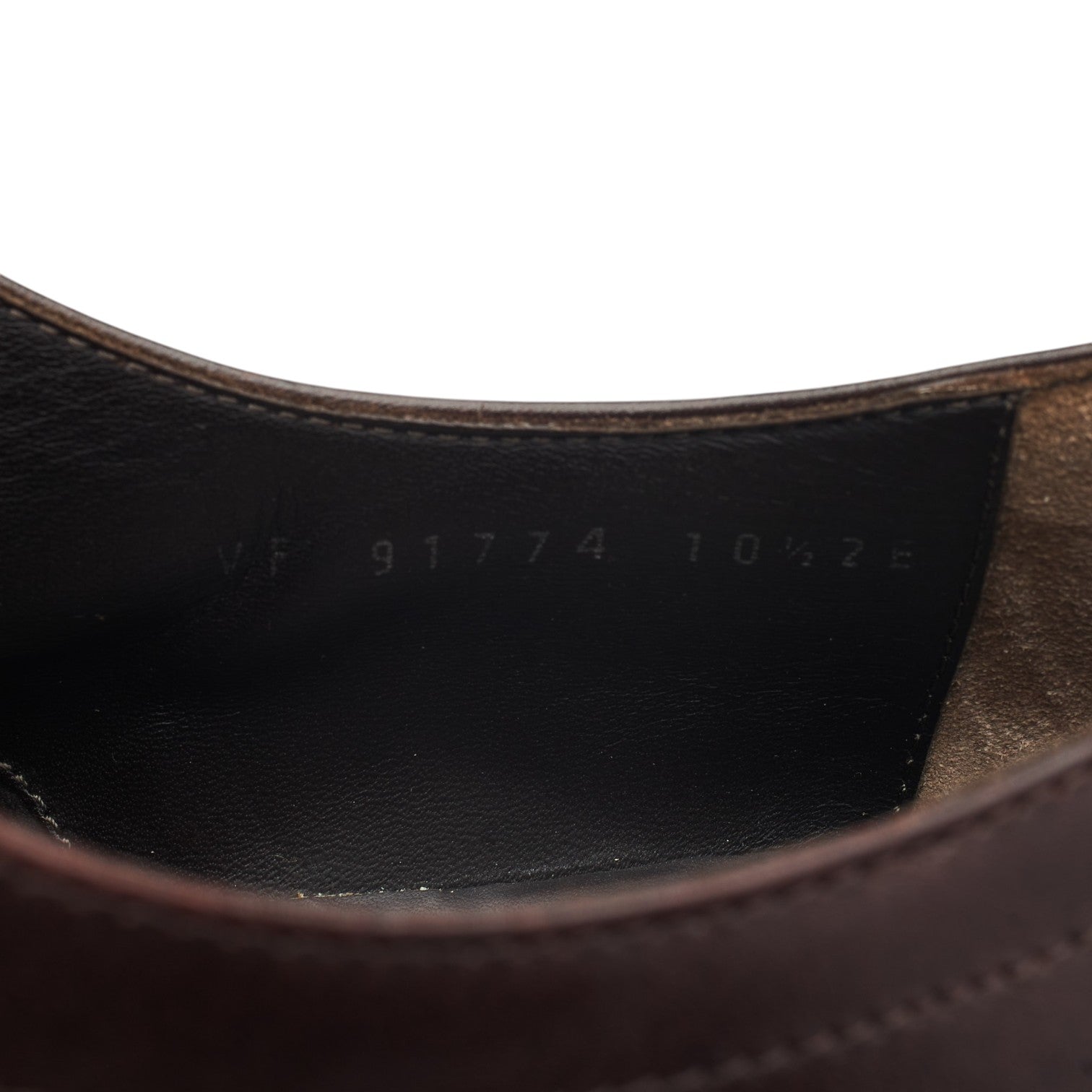Salvatore Ferragamo derby tablier cuir marron UK 10.5 EE