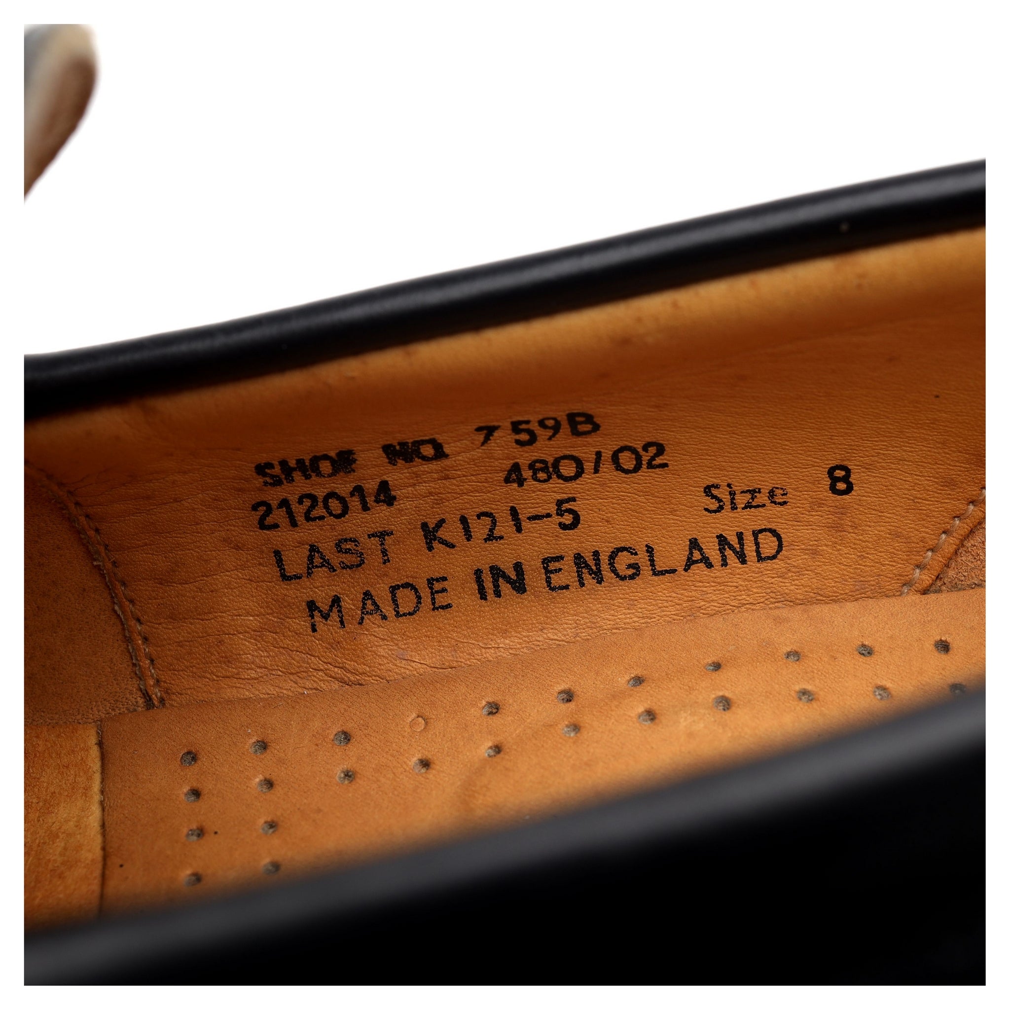 Loake 759B mocassin noir pointure UK 8 cuir