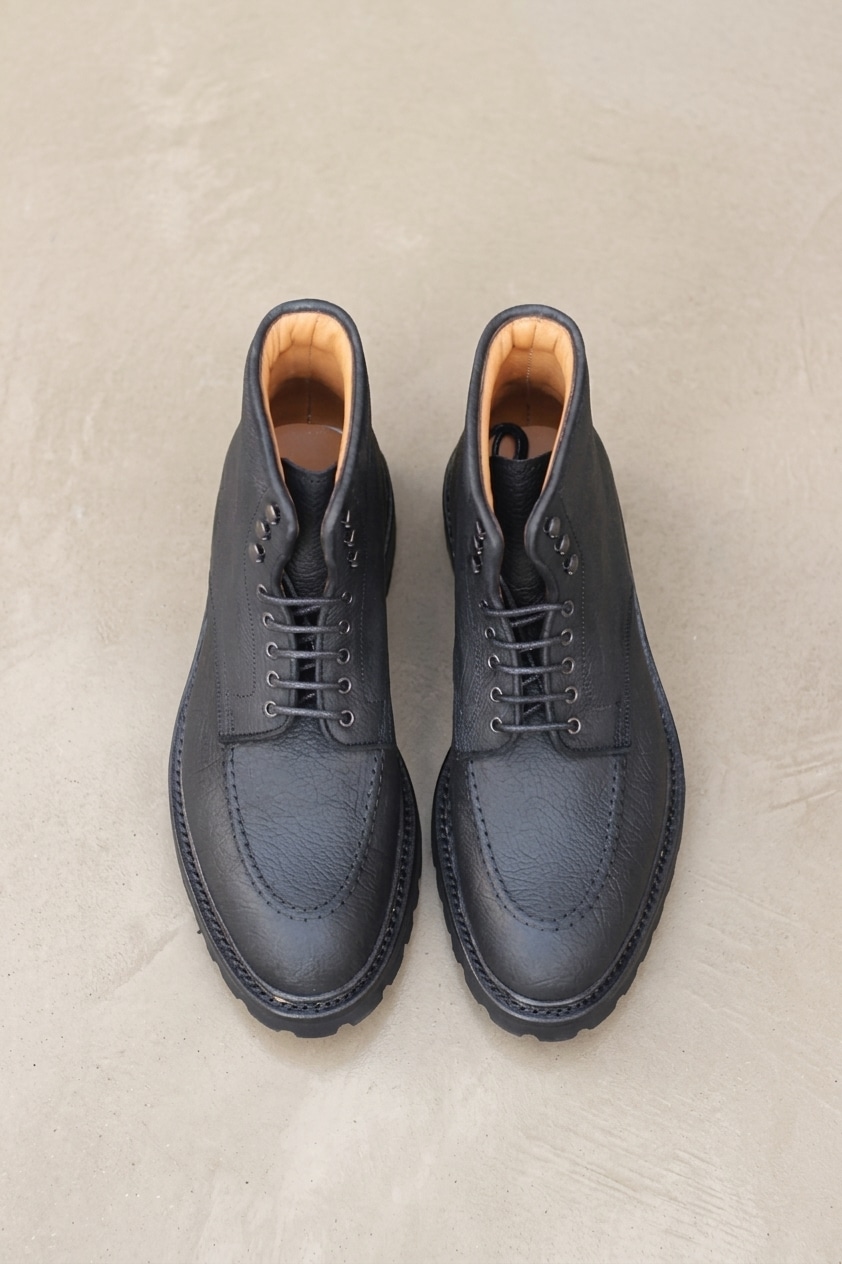 Malfroid Defender Highland boots cuir ciré noir