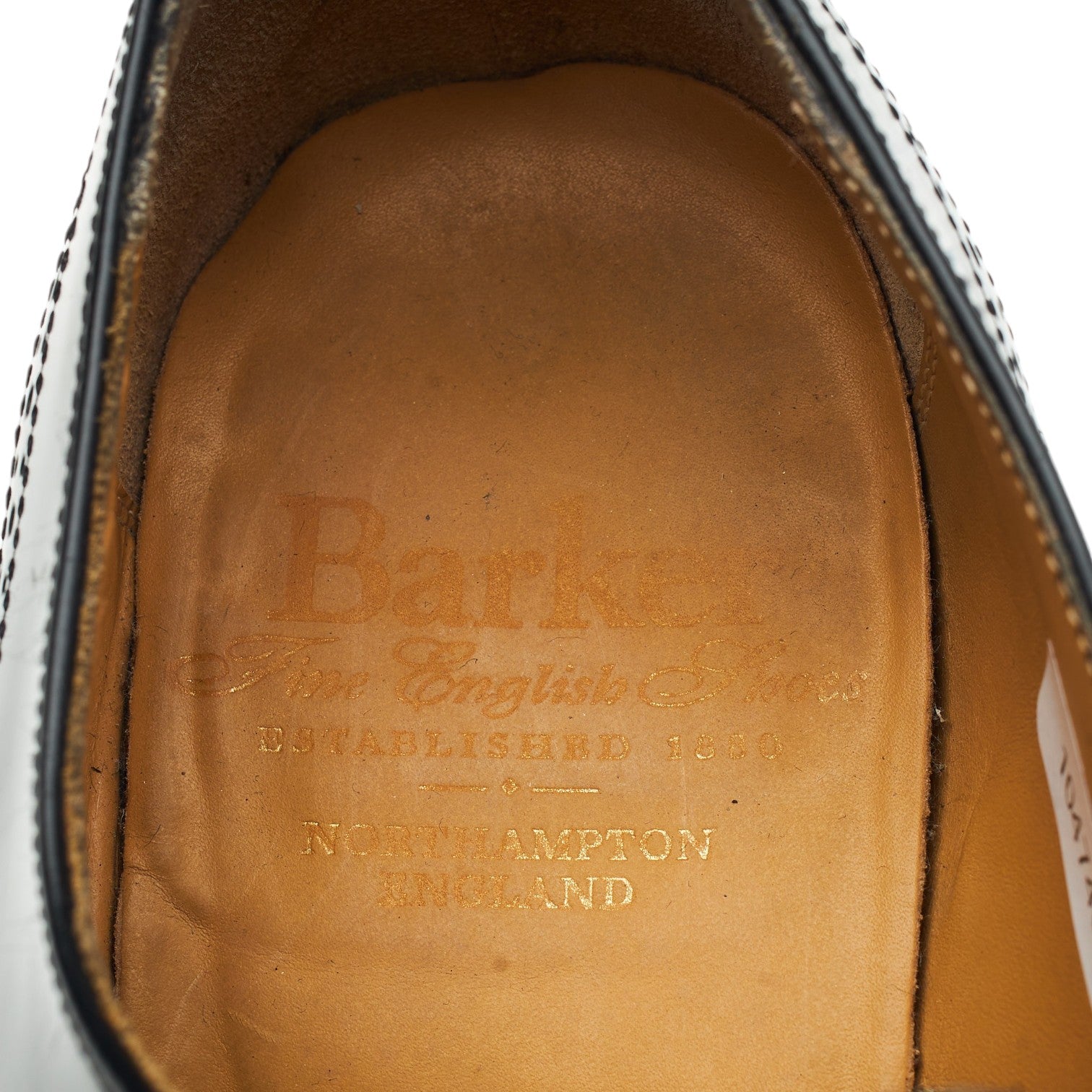 Barker Alfred richelieu brogue cuir noir 7.5 G