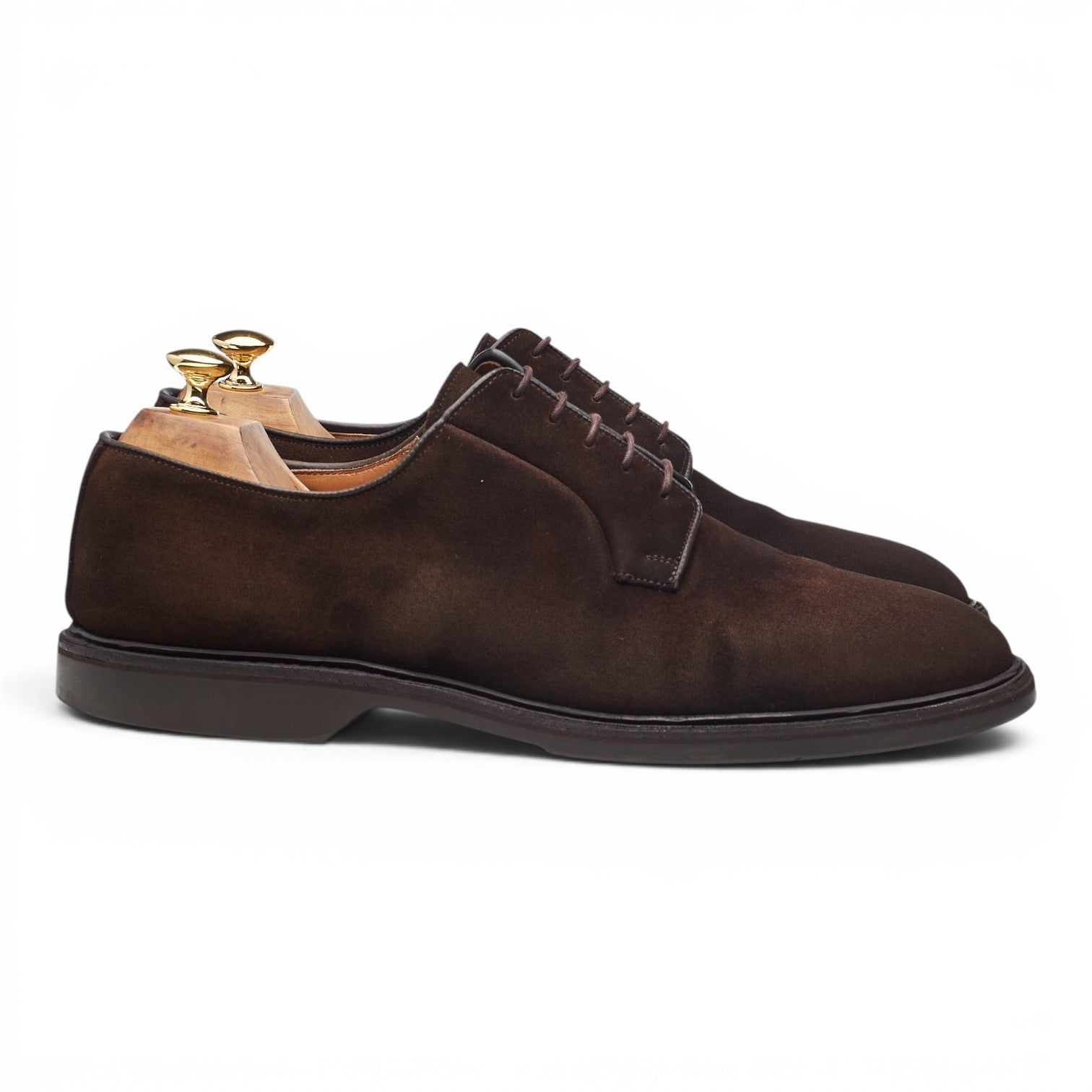 Crockett & Jones Lanark 3 derby suède marron UK 11