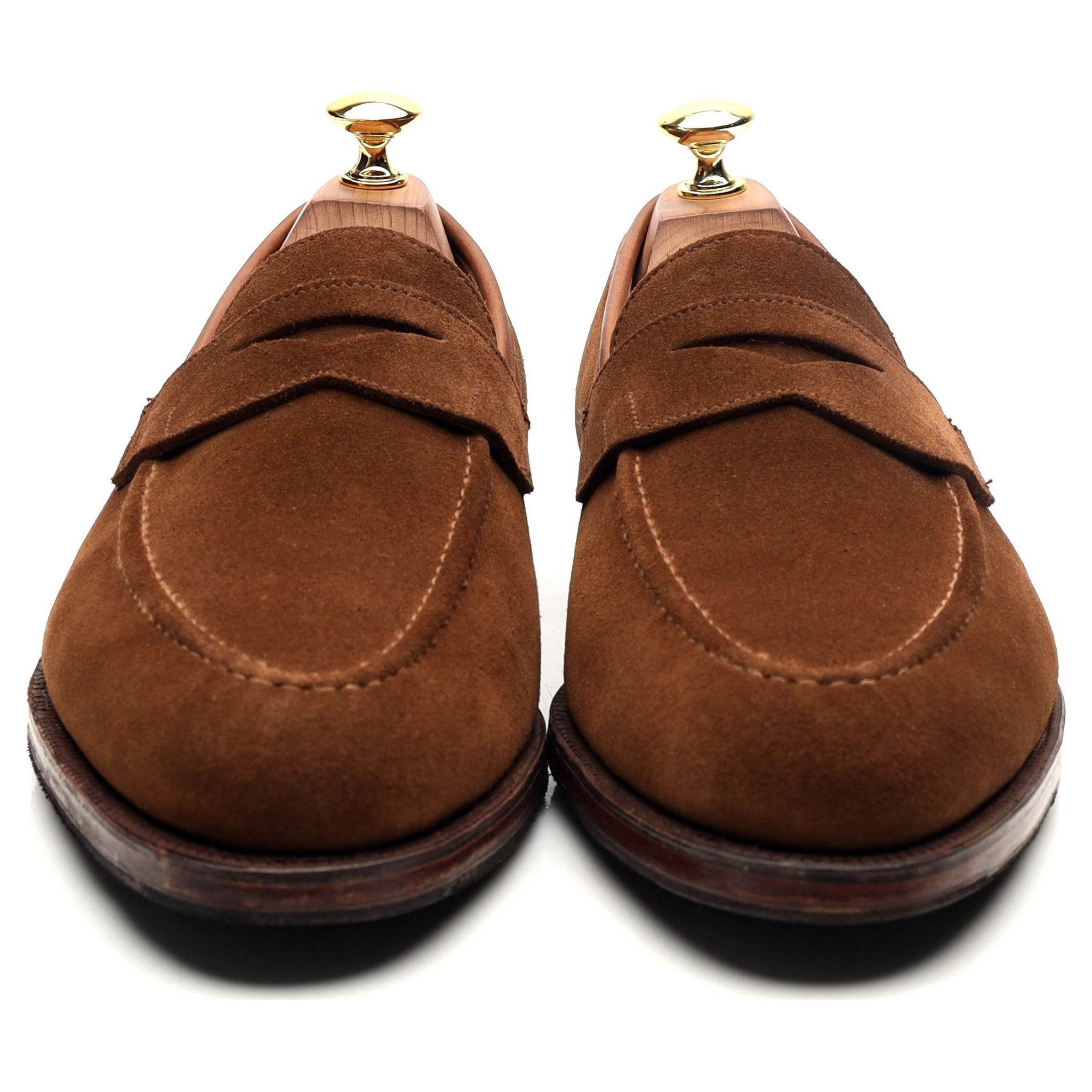 Crockett & Jones Sydney mocassins daim marron UK 8