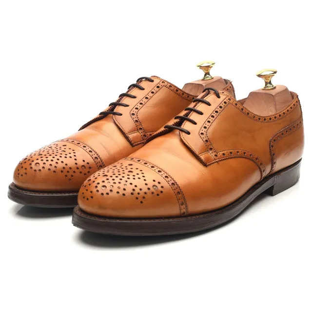 Crockett & Jones Wein derby cuir marron pointure UK 10