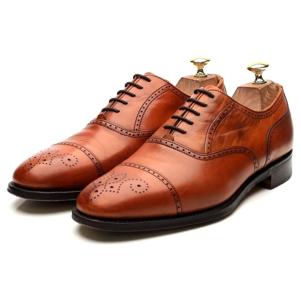 Cheaney Harris oxford brogue cuir marron UK 7