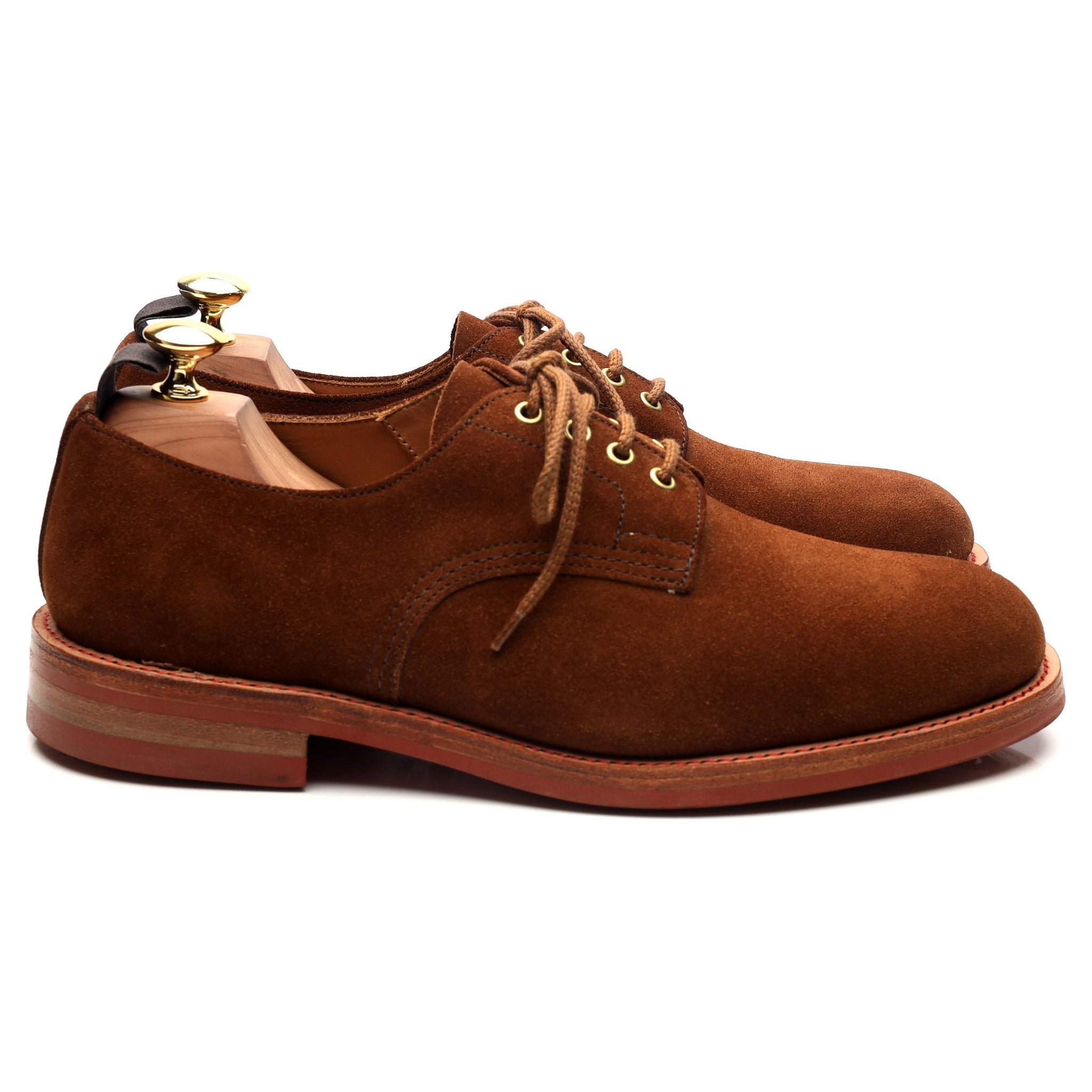 Tricker's 7840 derby daim marron pointure UK 8