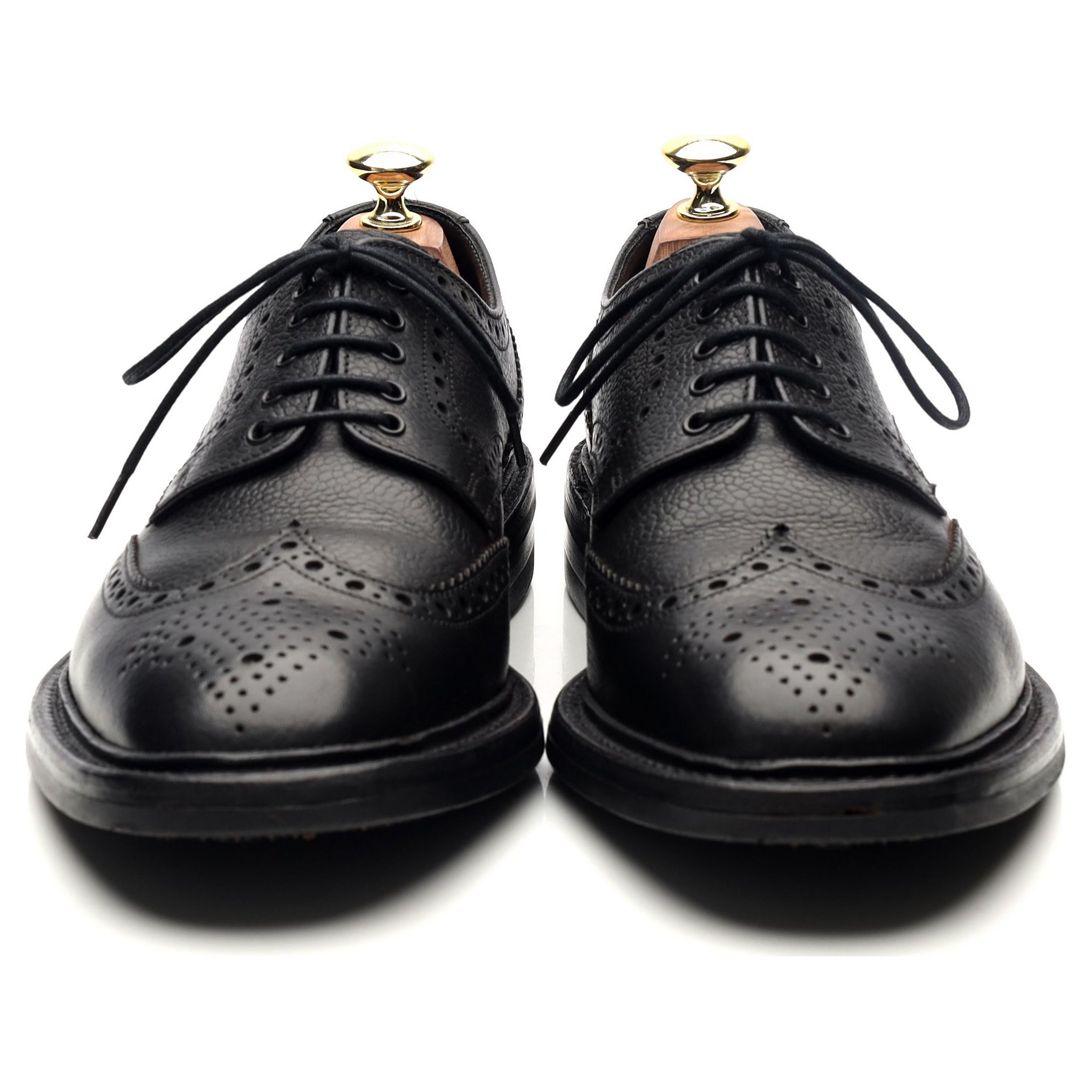 Loake 1880 Badminton 2 derby cuir grainé noir UK 7