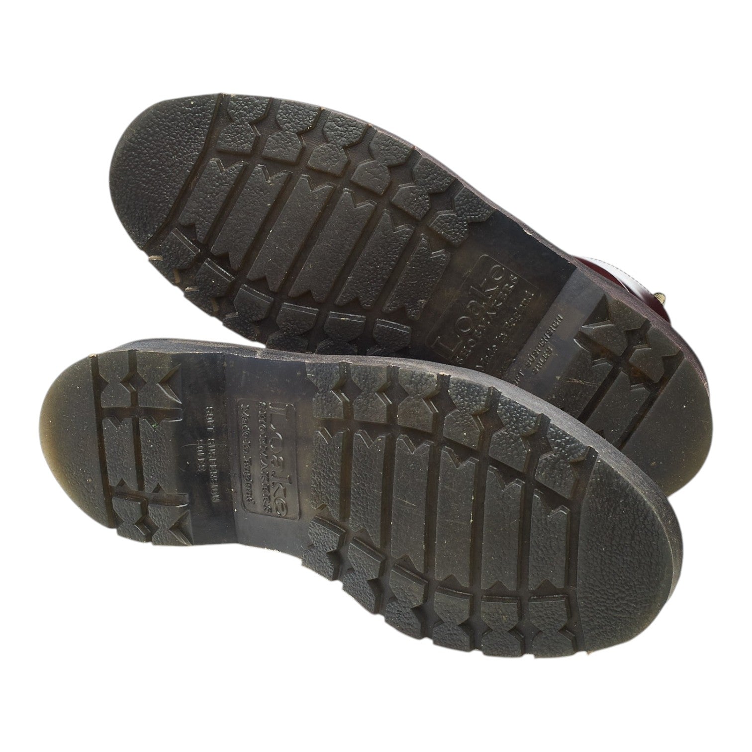 Loake Niro bottines cuir bordeaux UK 7 semelle caoutchouc