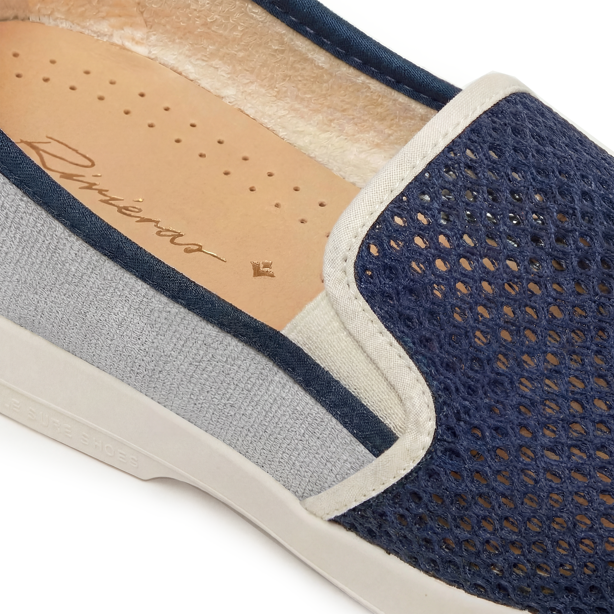 Rivieras Classic Enfant Match Marine Gris espadrilles enfant