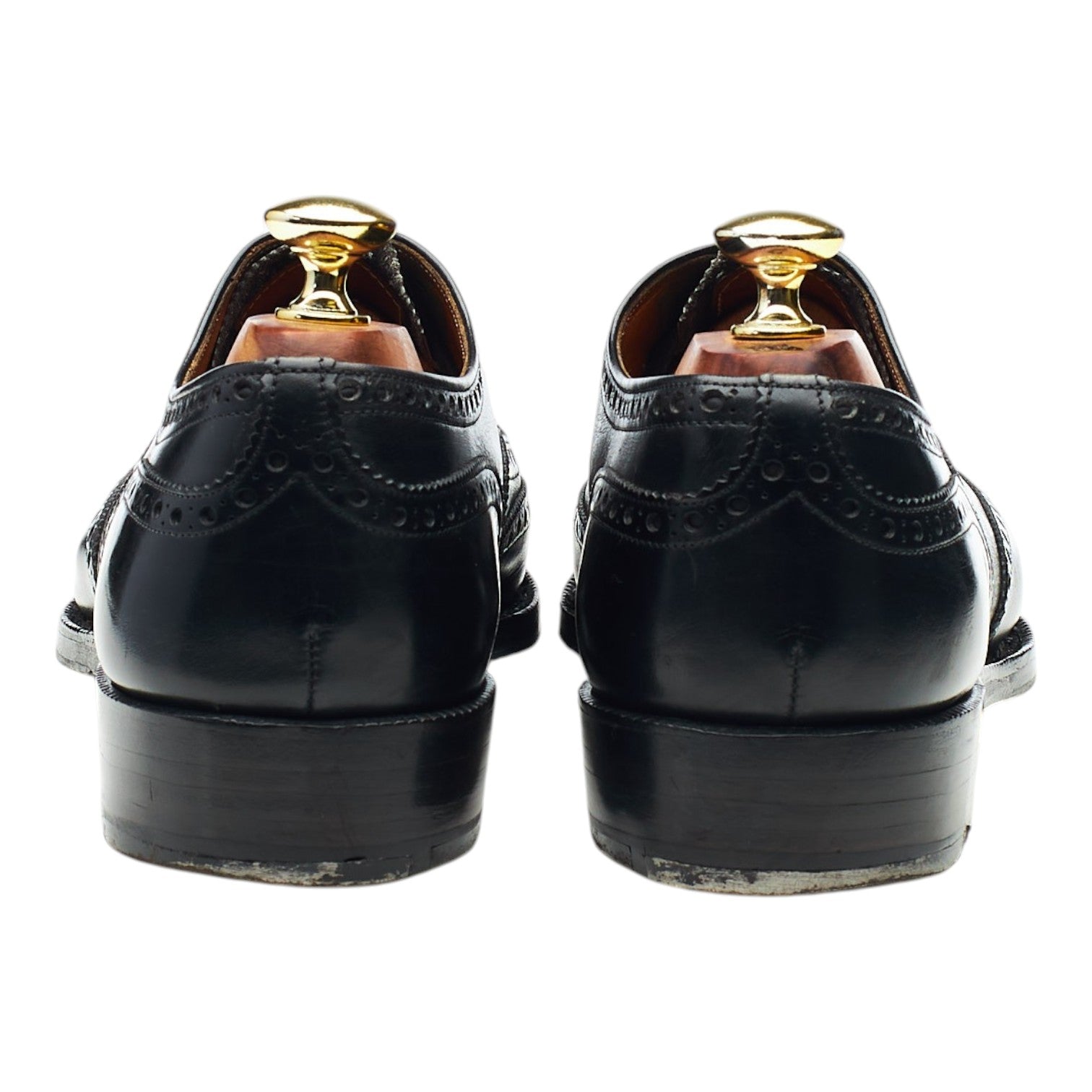 Church's Chetwynd richelieu cuir noir UK 7.5 bout fleuri
