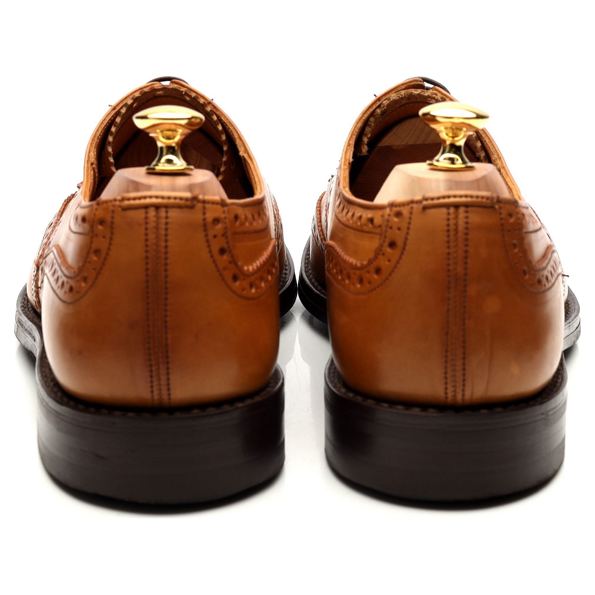 Tricker's Durham derby brogue cuir marron UK 11