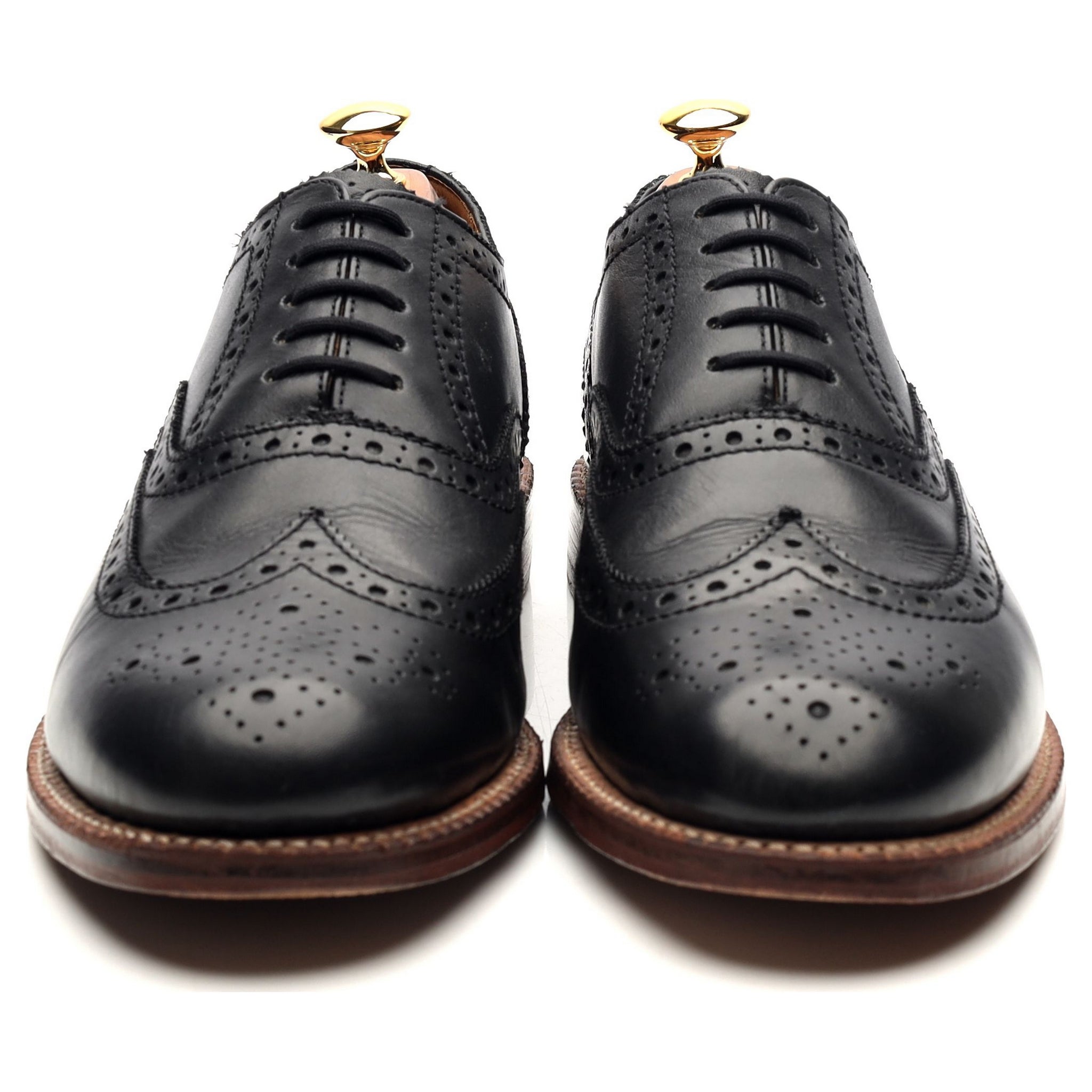 Grenson Angus richelieu brogue cuir noir UK 10