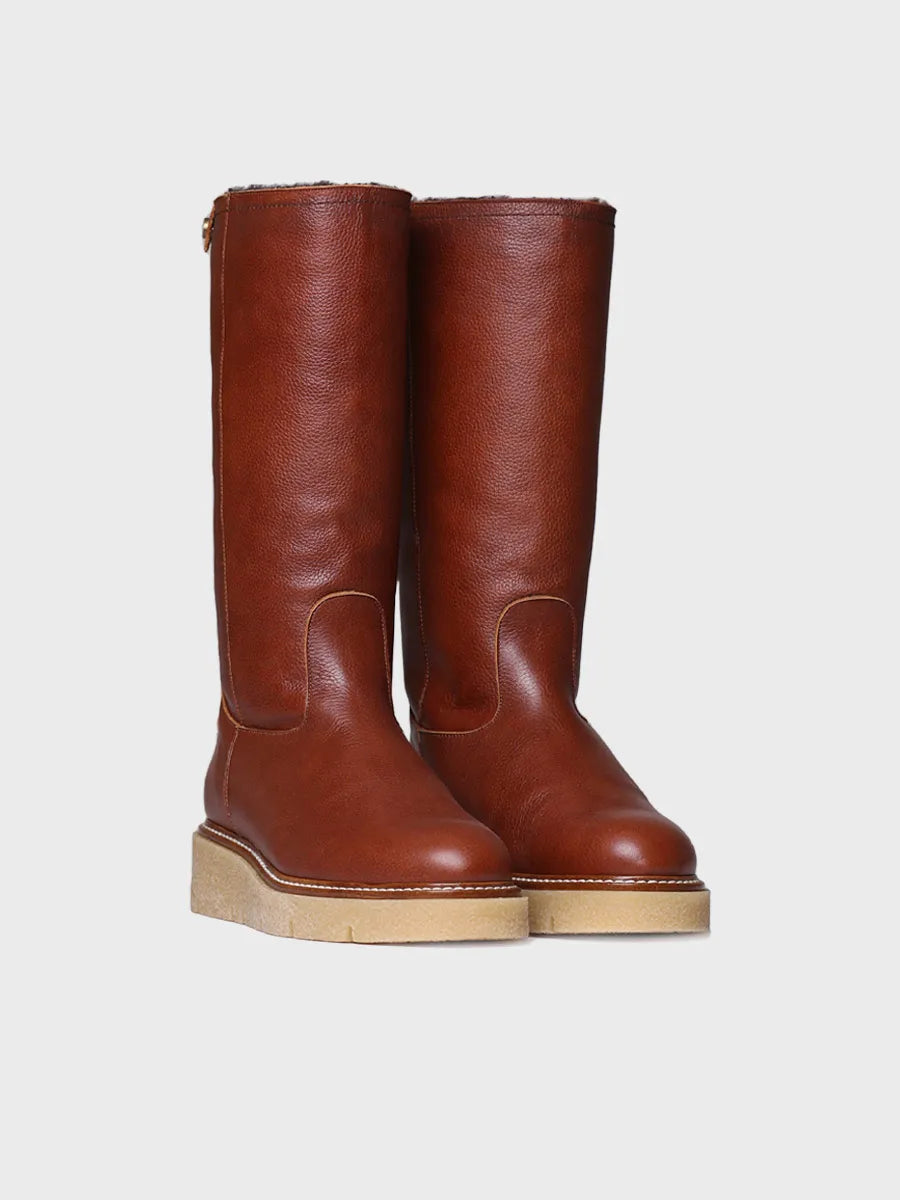 Toni Pons Naltar-PO bottes cuir femme fourrées 5,5 cm