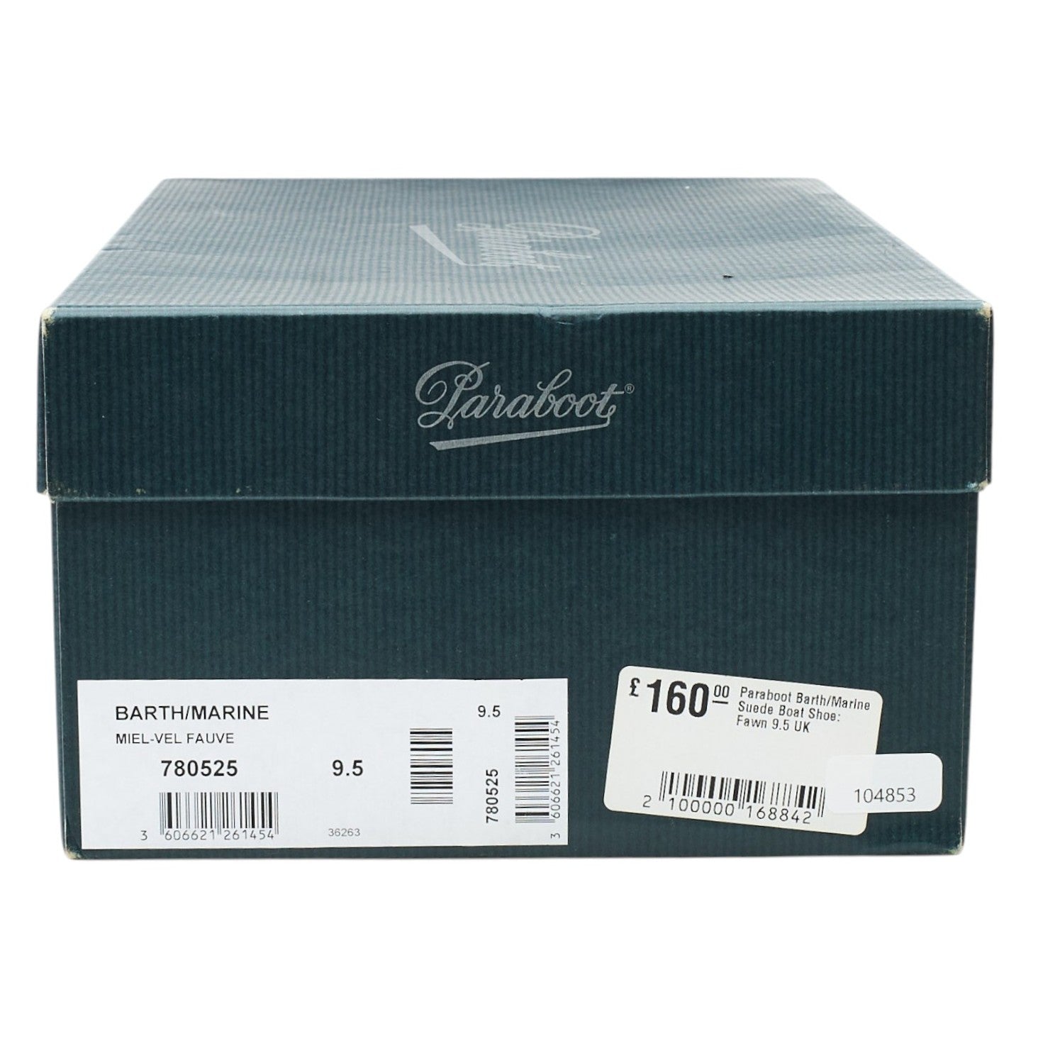 Paraboot Barth chaussures bateau suède beige UK 9.5