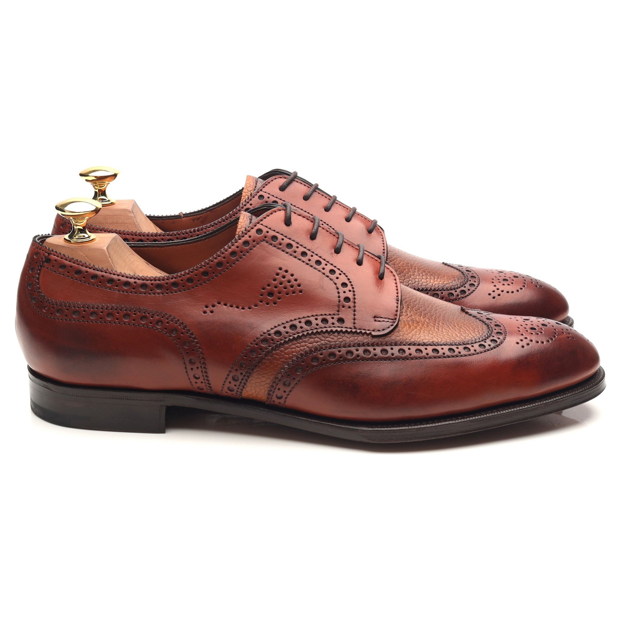 Edward Green Sandringham derby cuir marron UK 9.5
