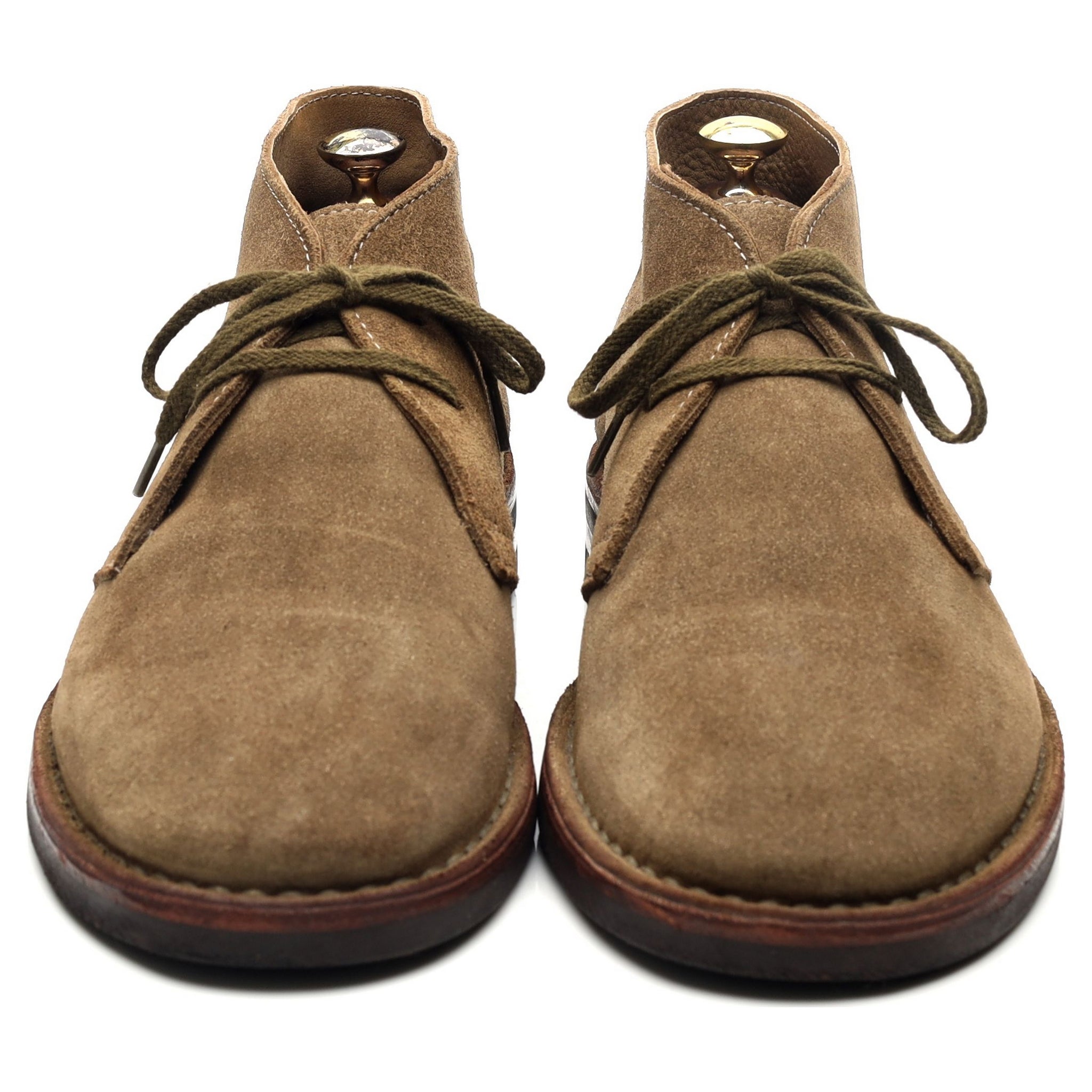 Drake's Clifford boots chukka suède taupe UK 10.5