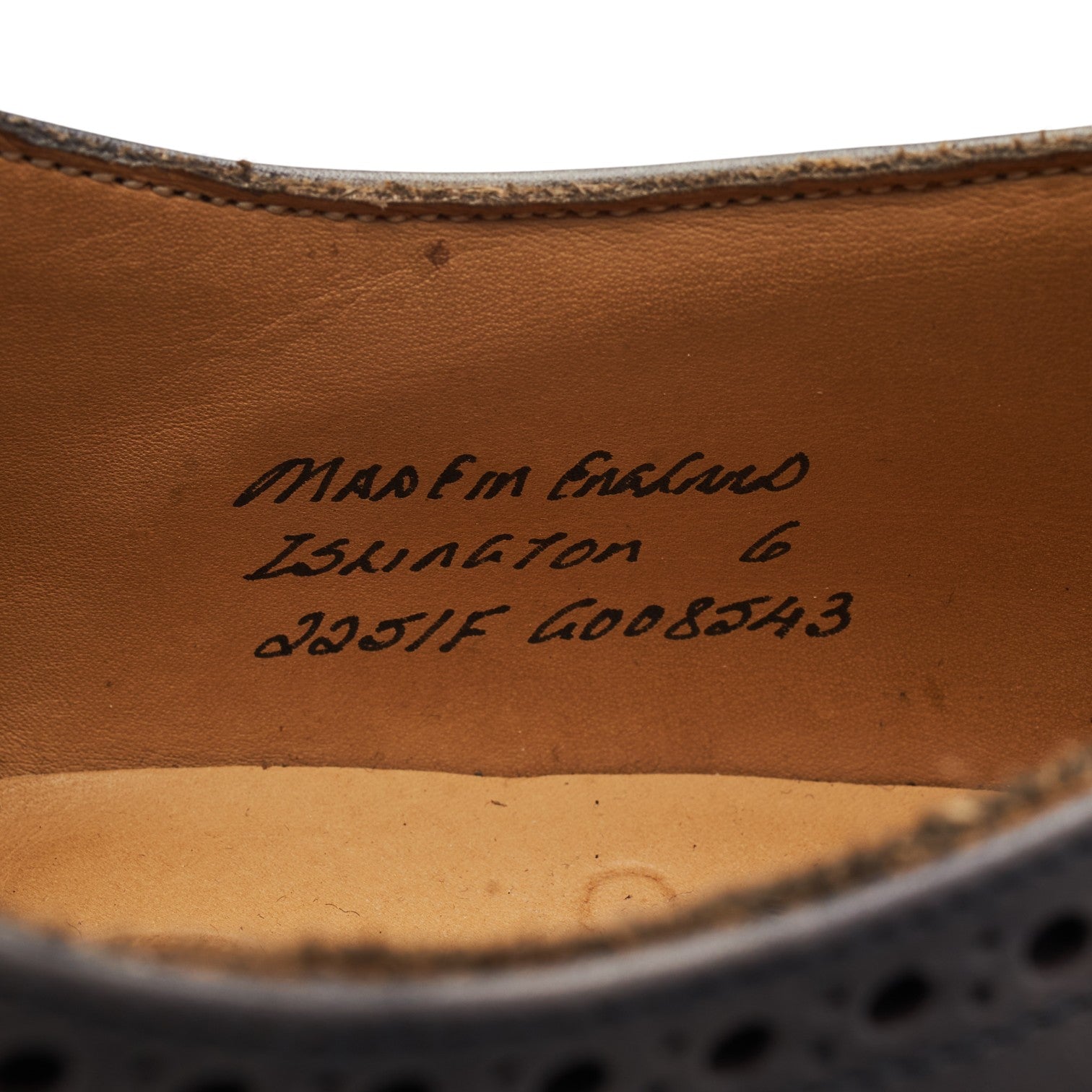 Cheaney Islington oxford brogue cuir gris UK 6