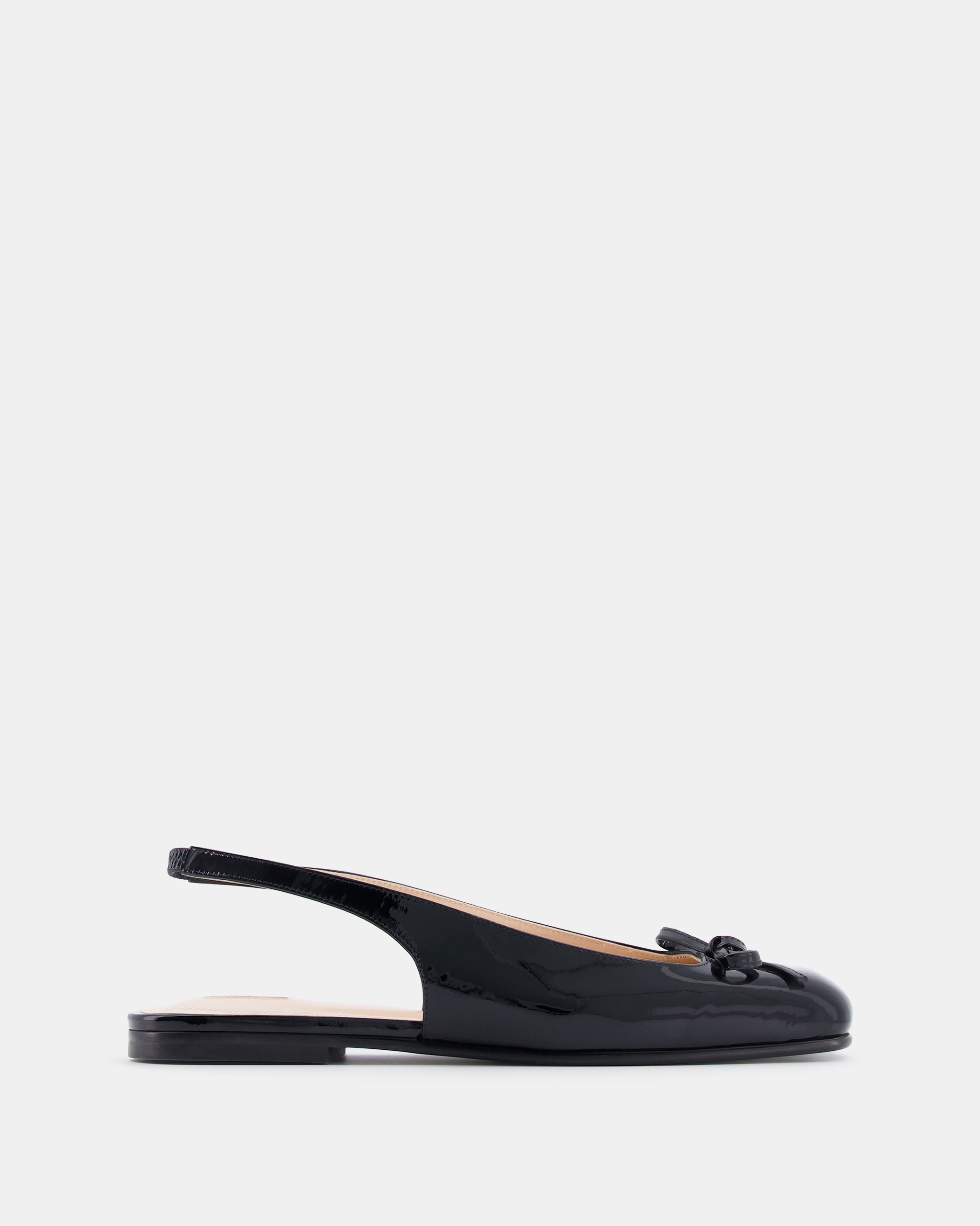 Nodaleto Bulla Node SB 5 ballerines noir verni bout carré