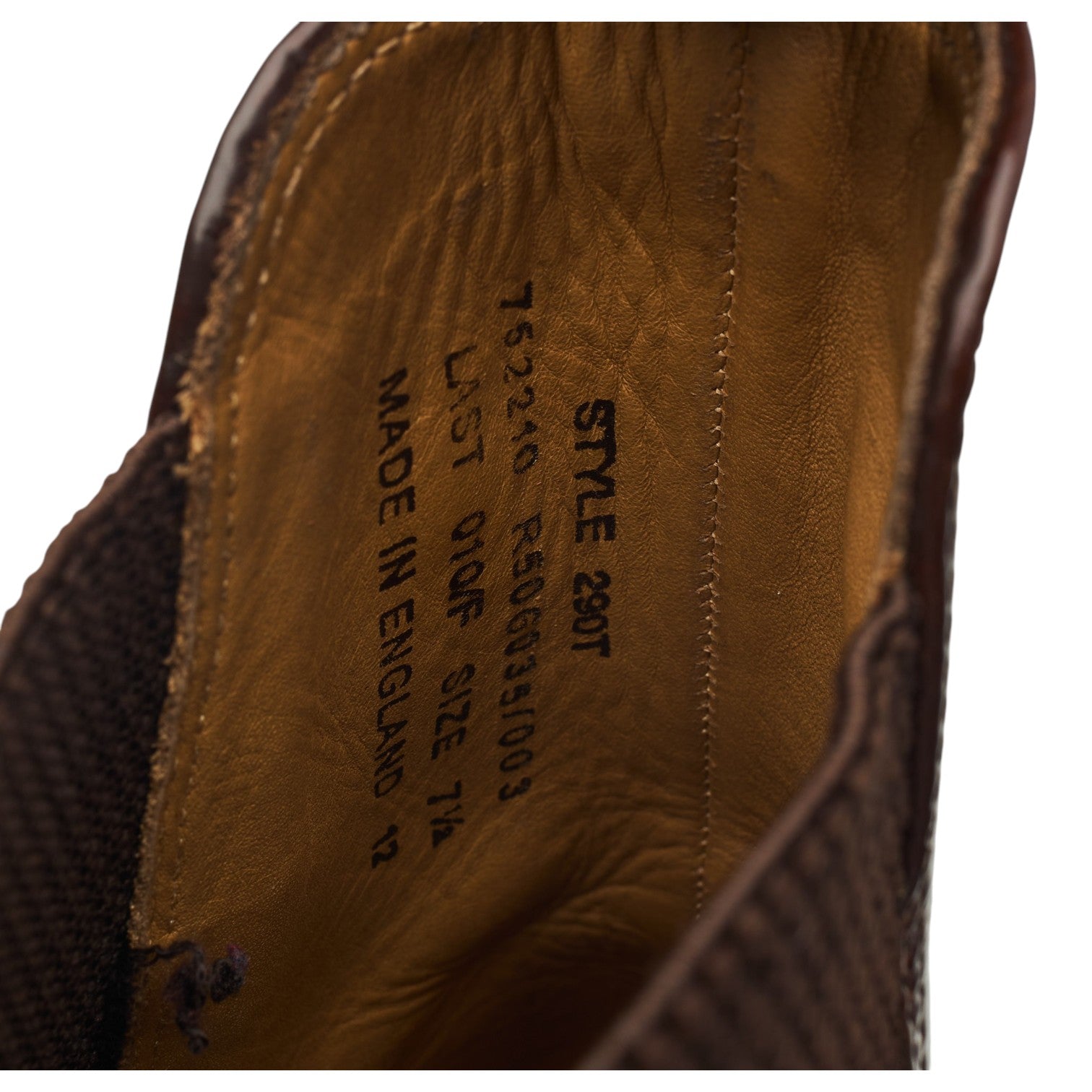 Loake 290 bottines chelsea cuir marron pointure 7.5