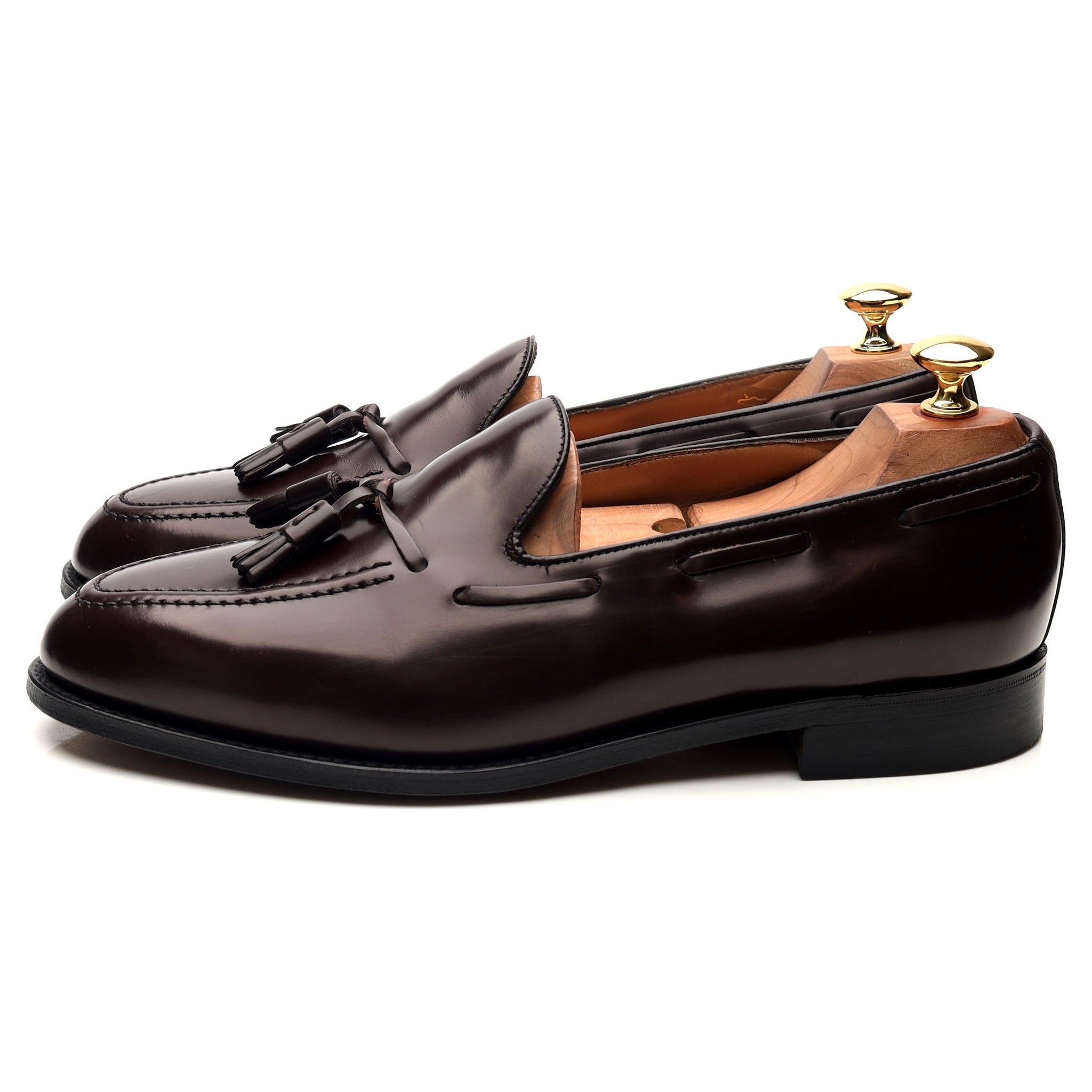 Shipton & Heneage Harrow mocassin cuir bordeaux UK 9
