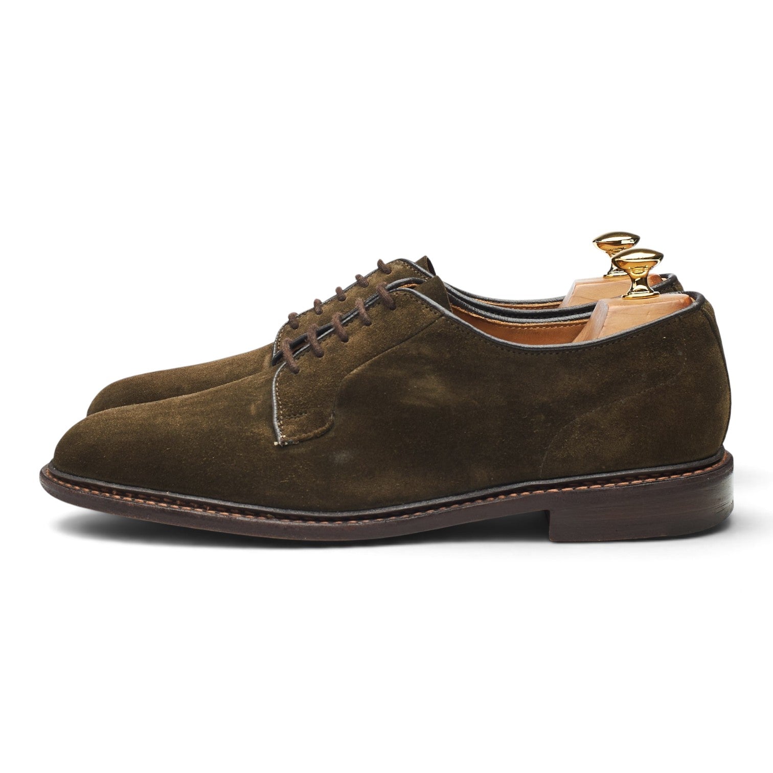 Tricker's Robert derby daim vert pointure UK 9