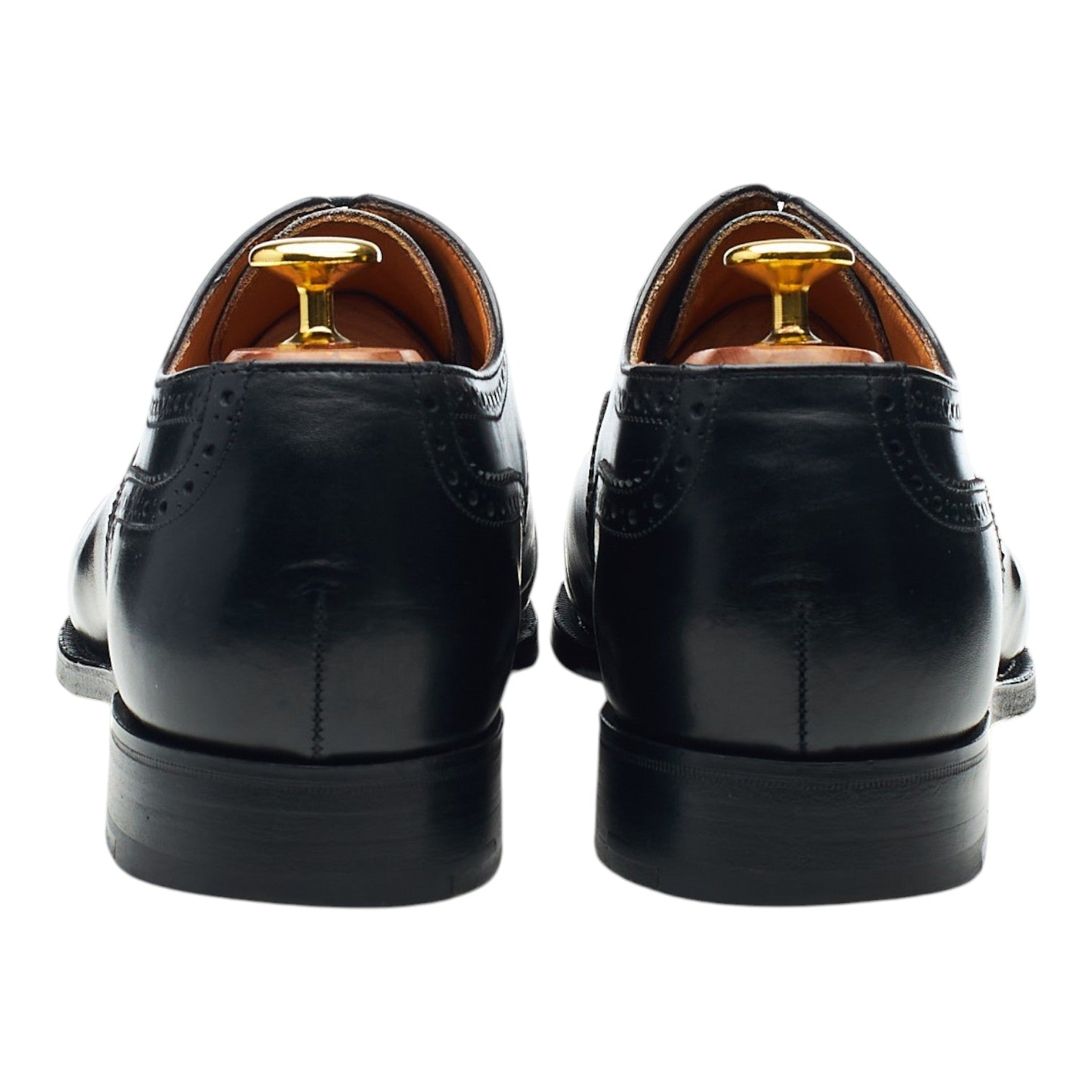 Peal & Co richelieu cuir noir pointure UK 8 bout droit