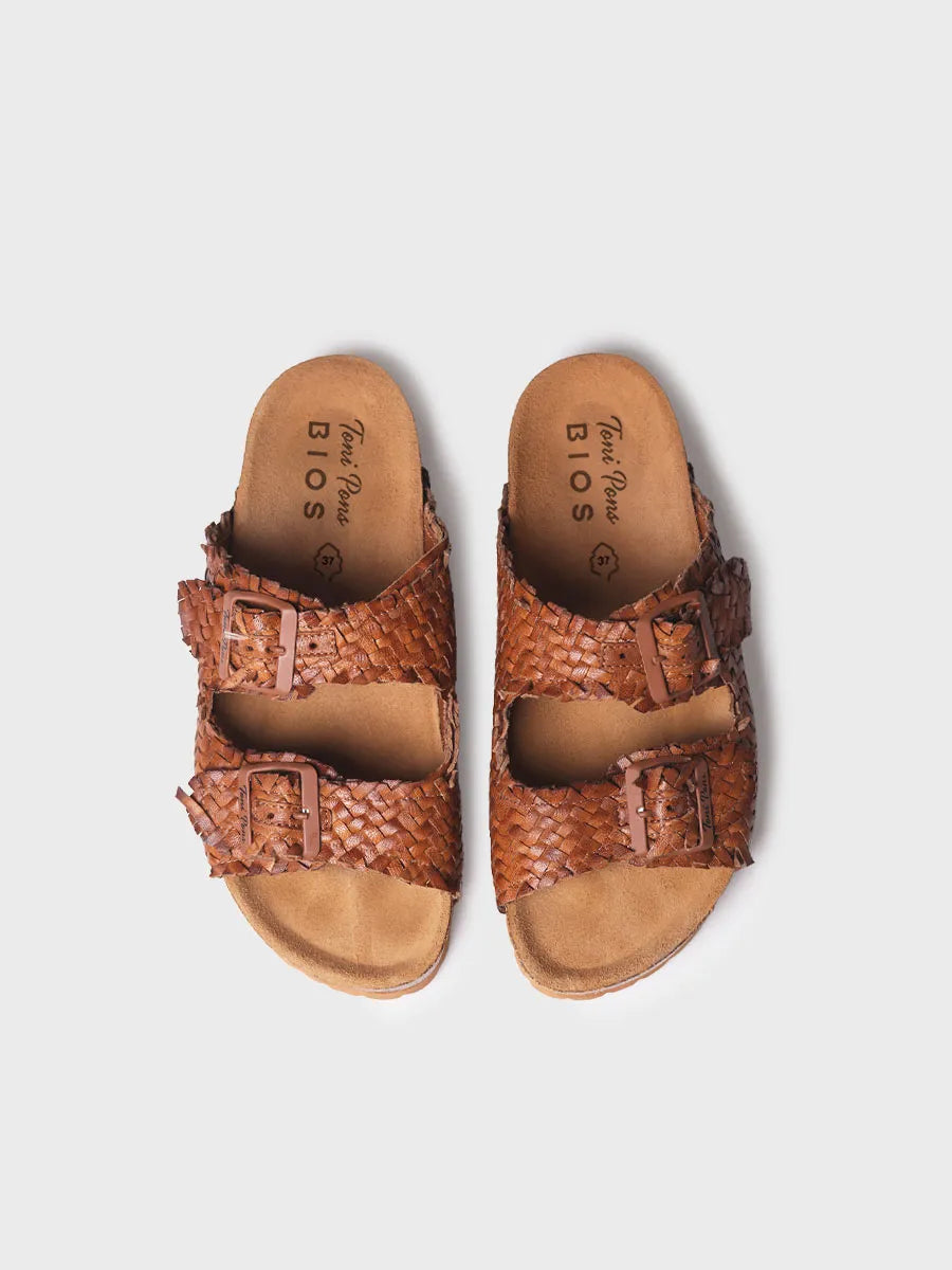 Toni Pons Guam-TE sandale cuir tressé boucles